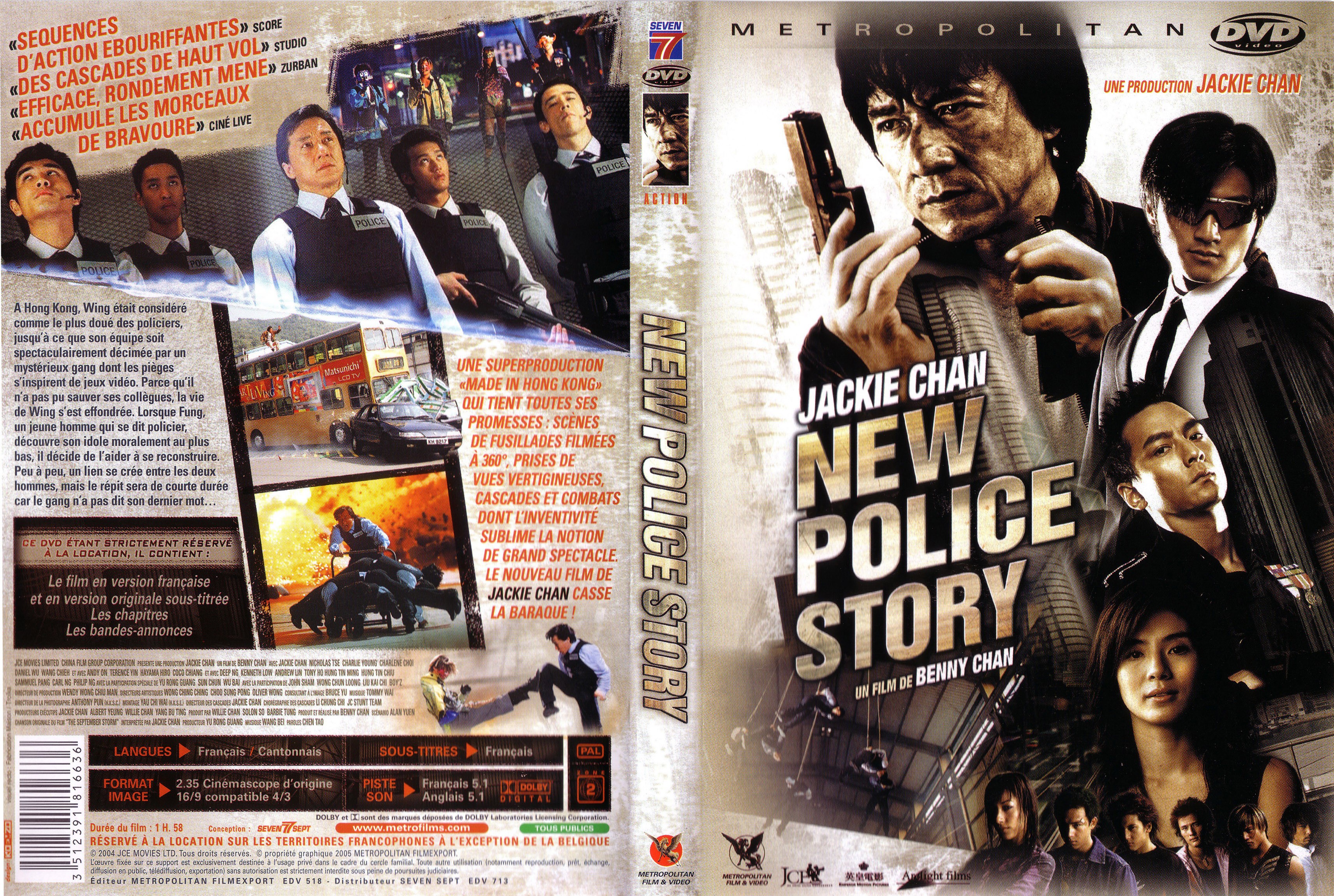 Jaquette DVD New Police Story
