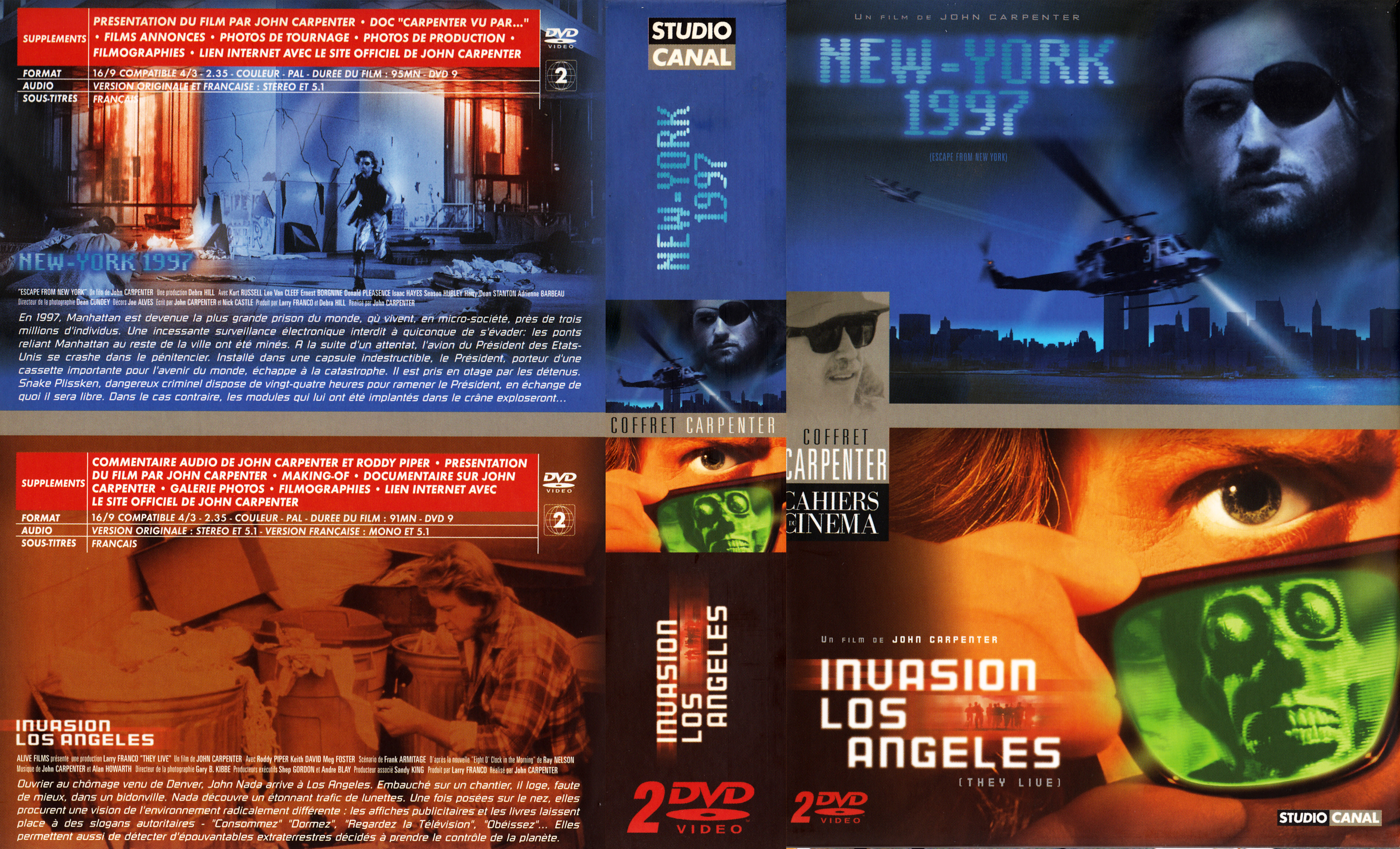 Jaquette DVD New-York 1997 - Invasion Los Angeles COFFRET
