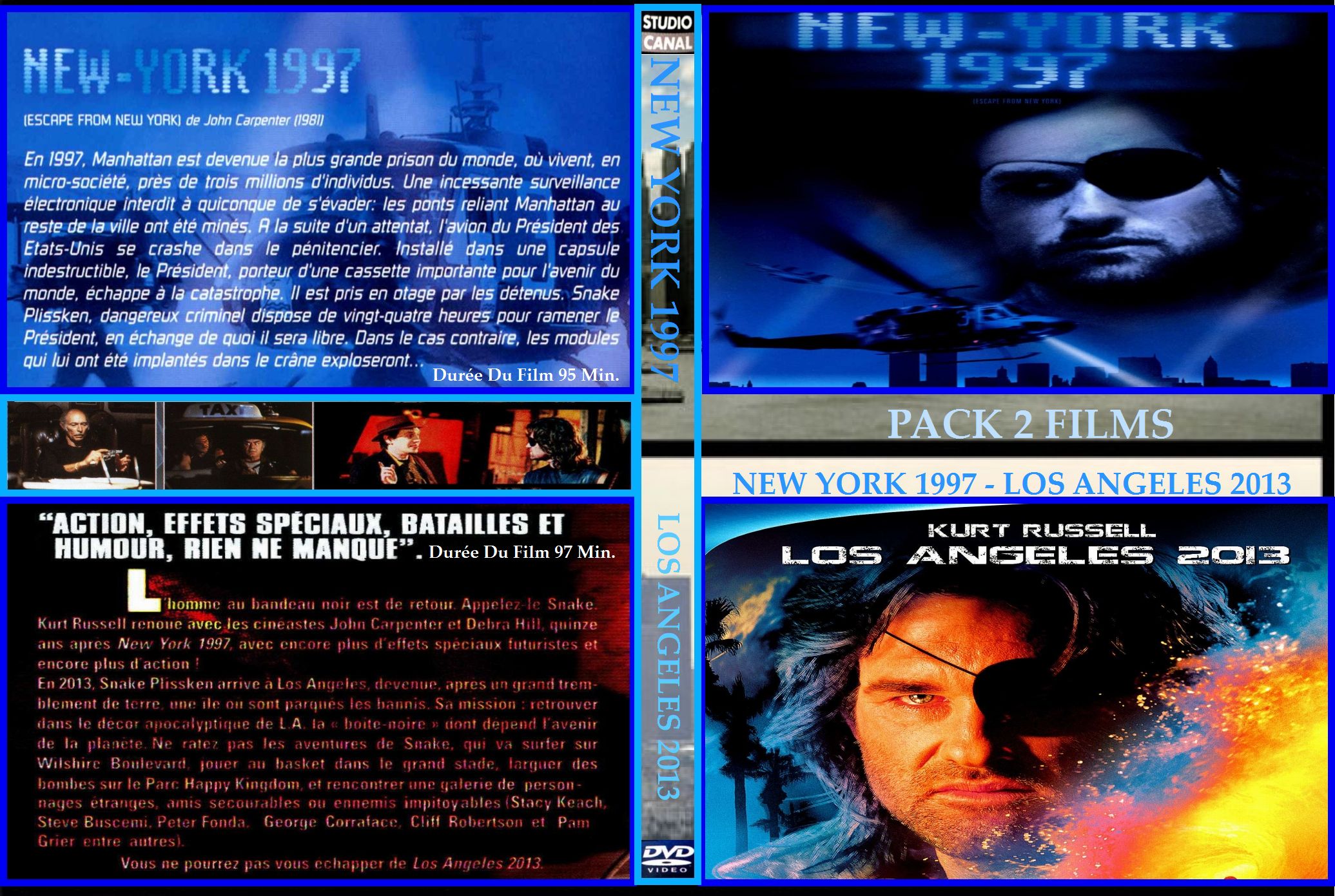 Jaquette DVD New York 1997 - Los Angeles 2013 Custom 