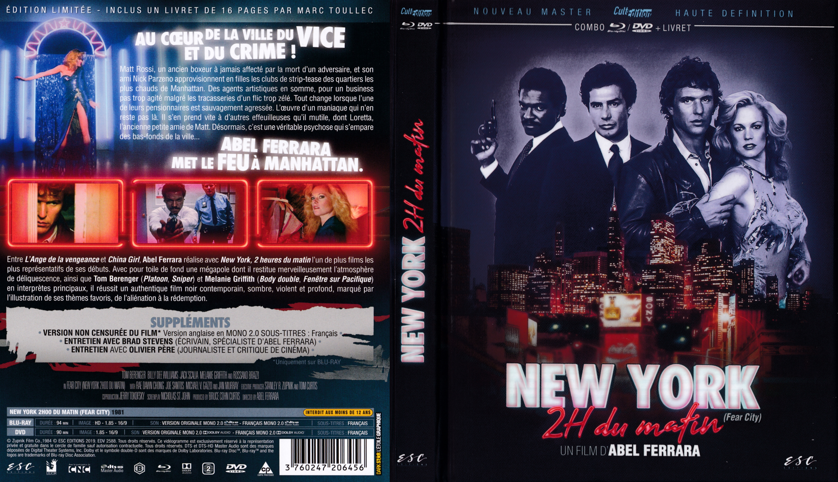 Jaquette DVD New York 2 Heures du matin (BLU-RAY) v2