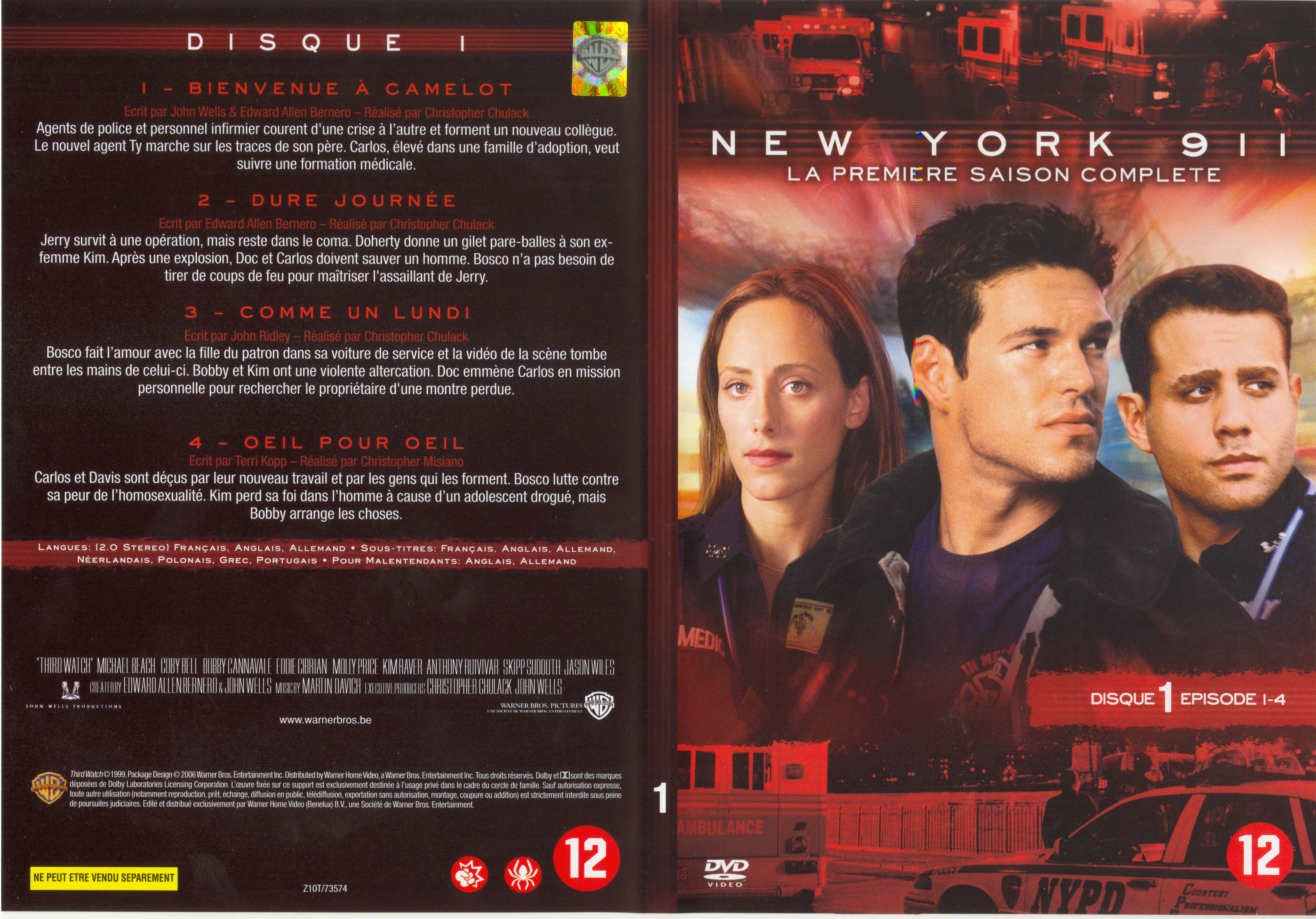 Jaquette DVD New York 911 Saison 1 DVD1