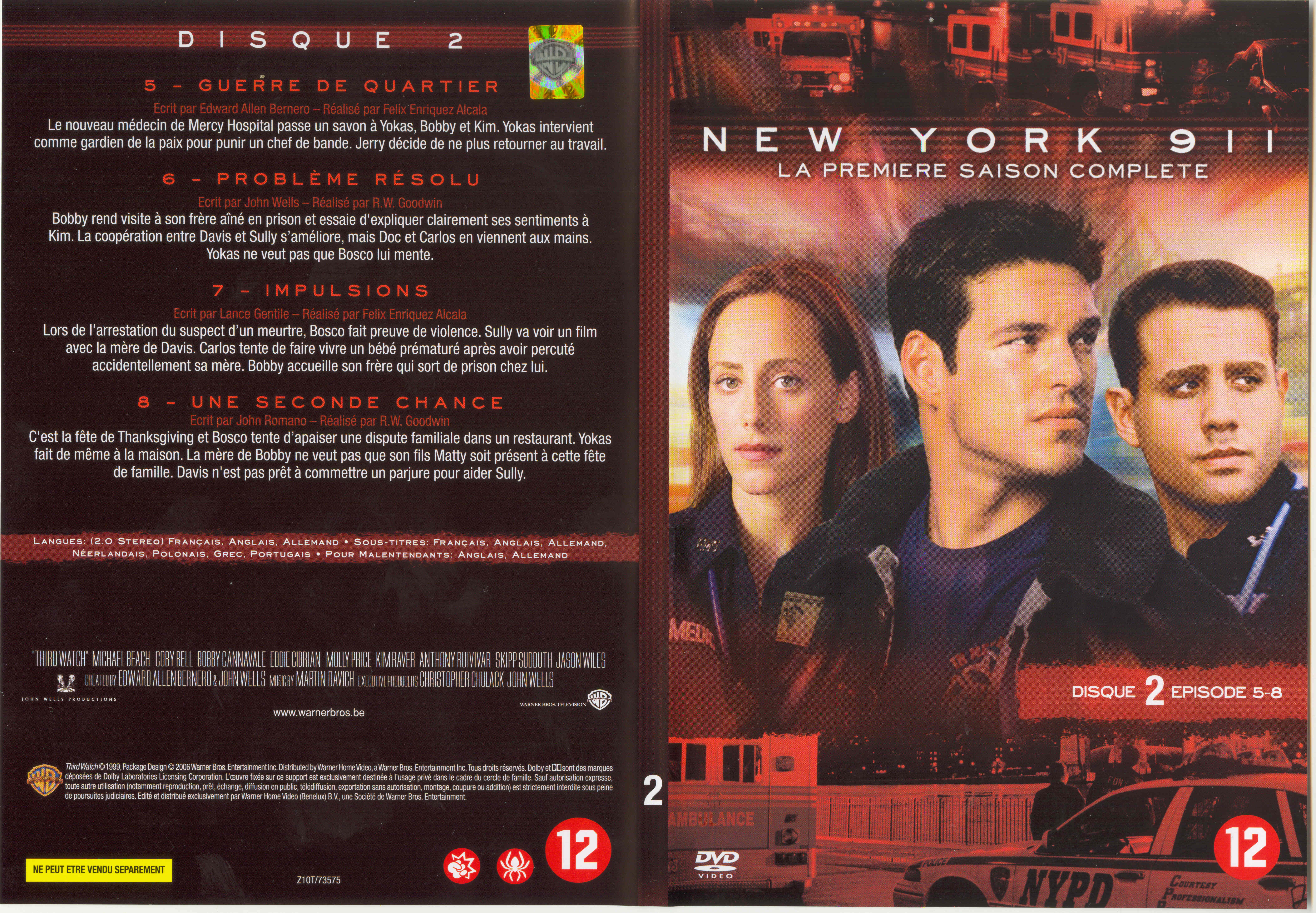Jaquette DVD New York 911 Saison 1 DVD 2
