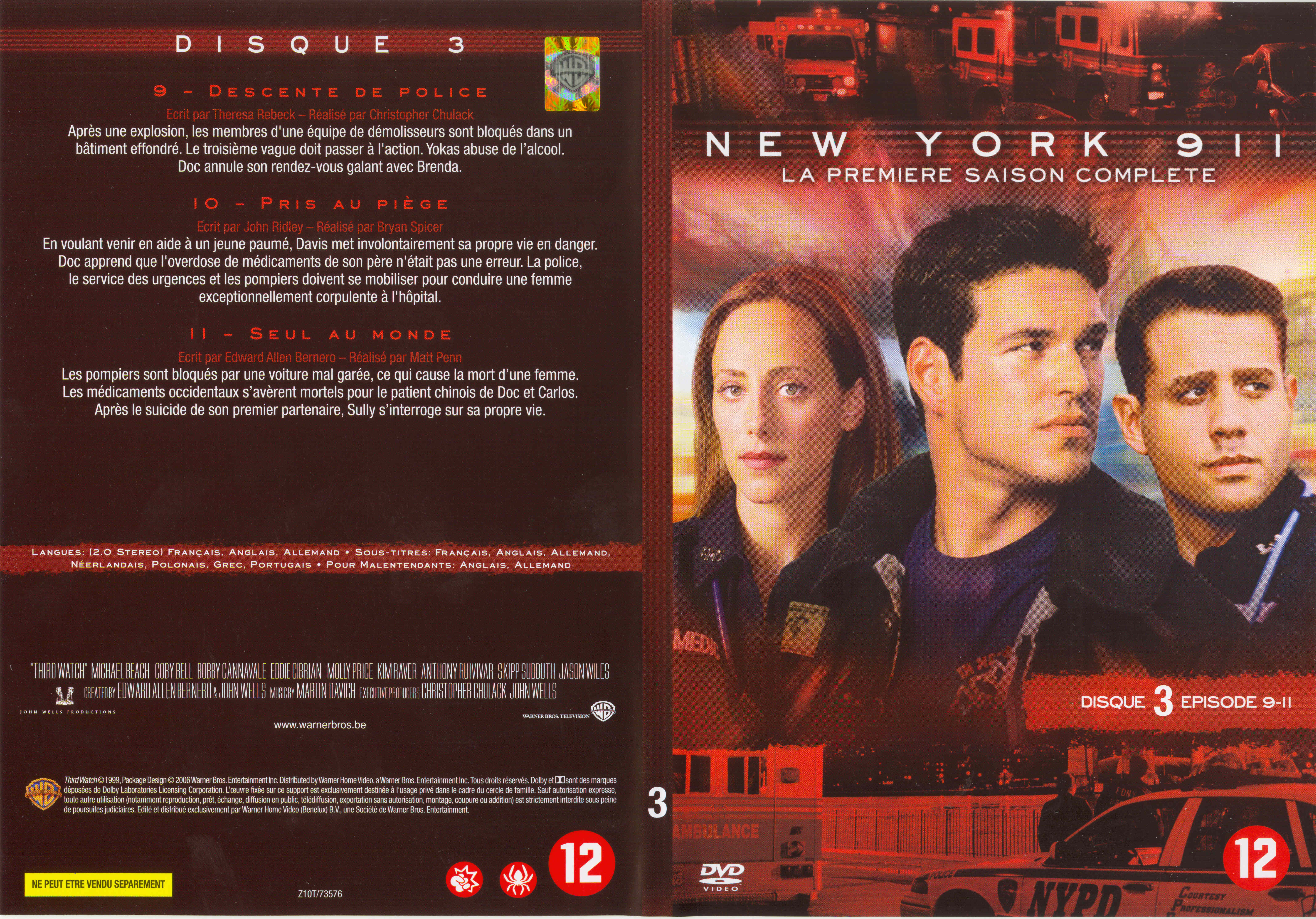 Jaquette DVD New York 911 Saison 1 DVD 3