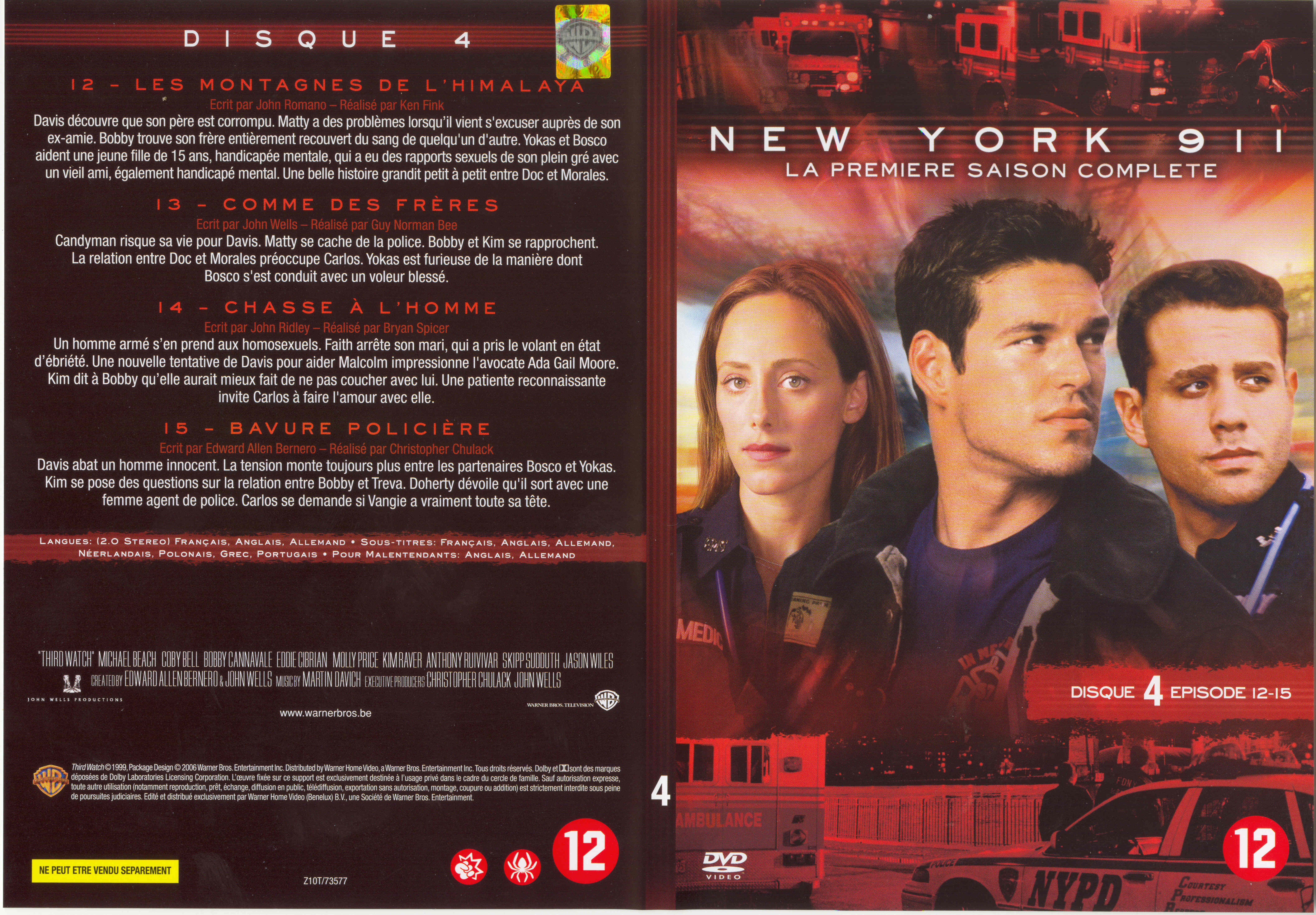 Jaquette DVD New York 911 Saison 1 DVD 4