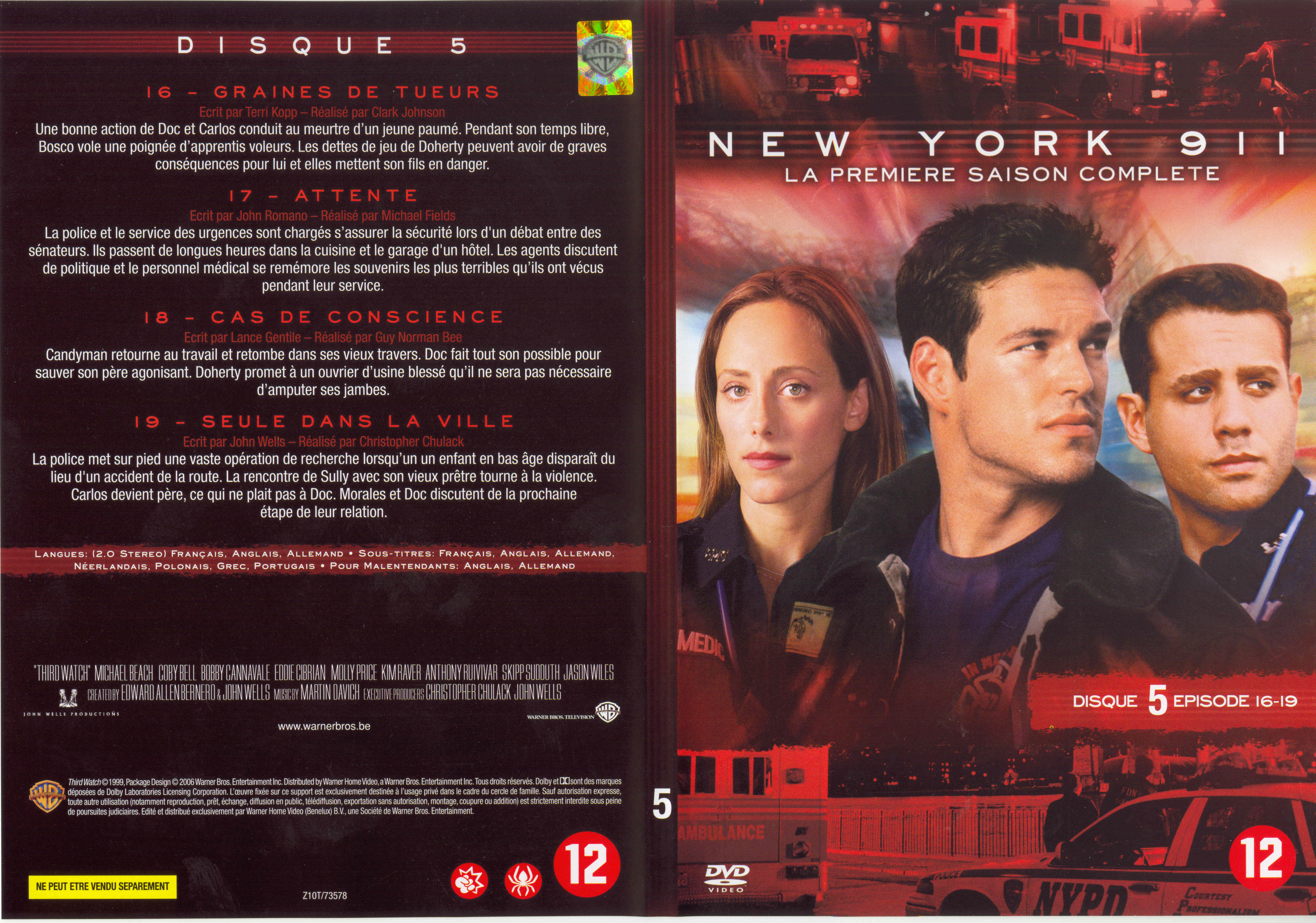 Jaquette DVD New York 911 Saison 1 DVD 5