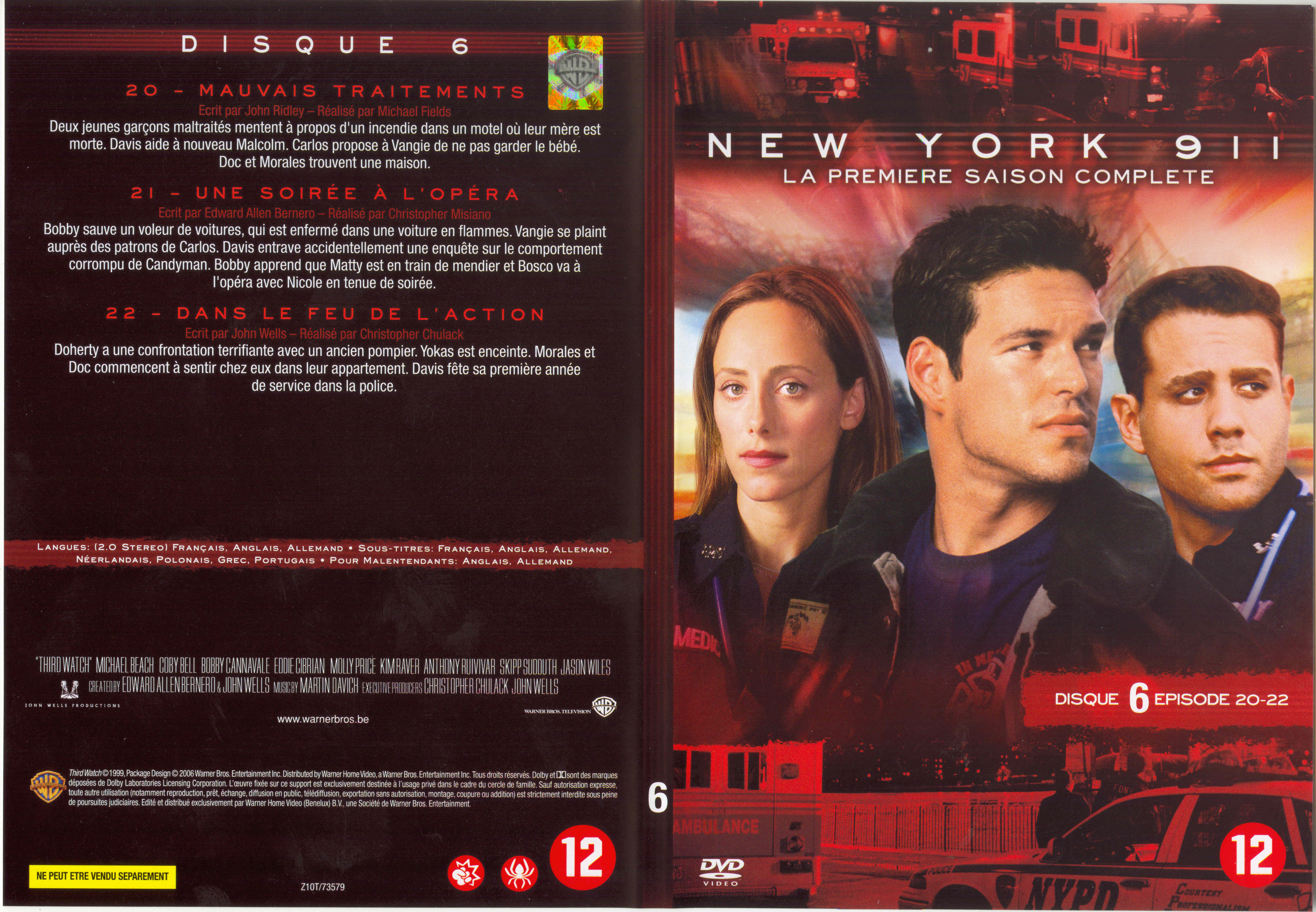 Jaquette DVD New York 911 Saison 1 DVD 6