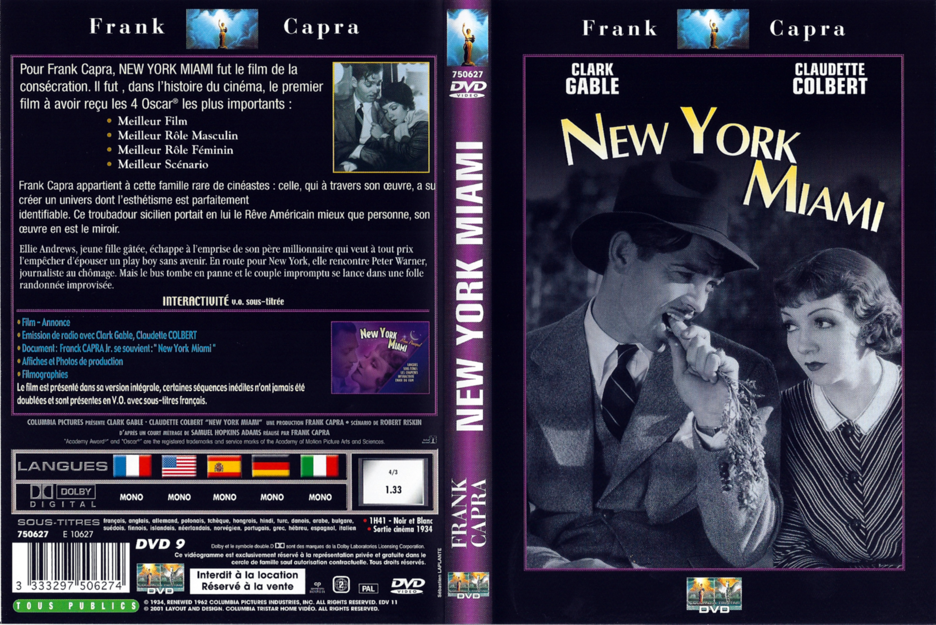 Jaquette DVD New York Miami
