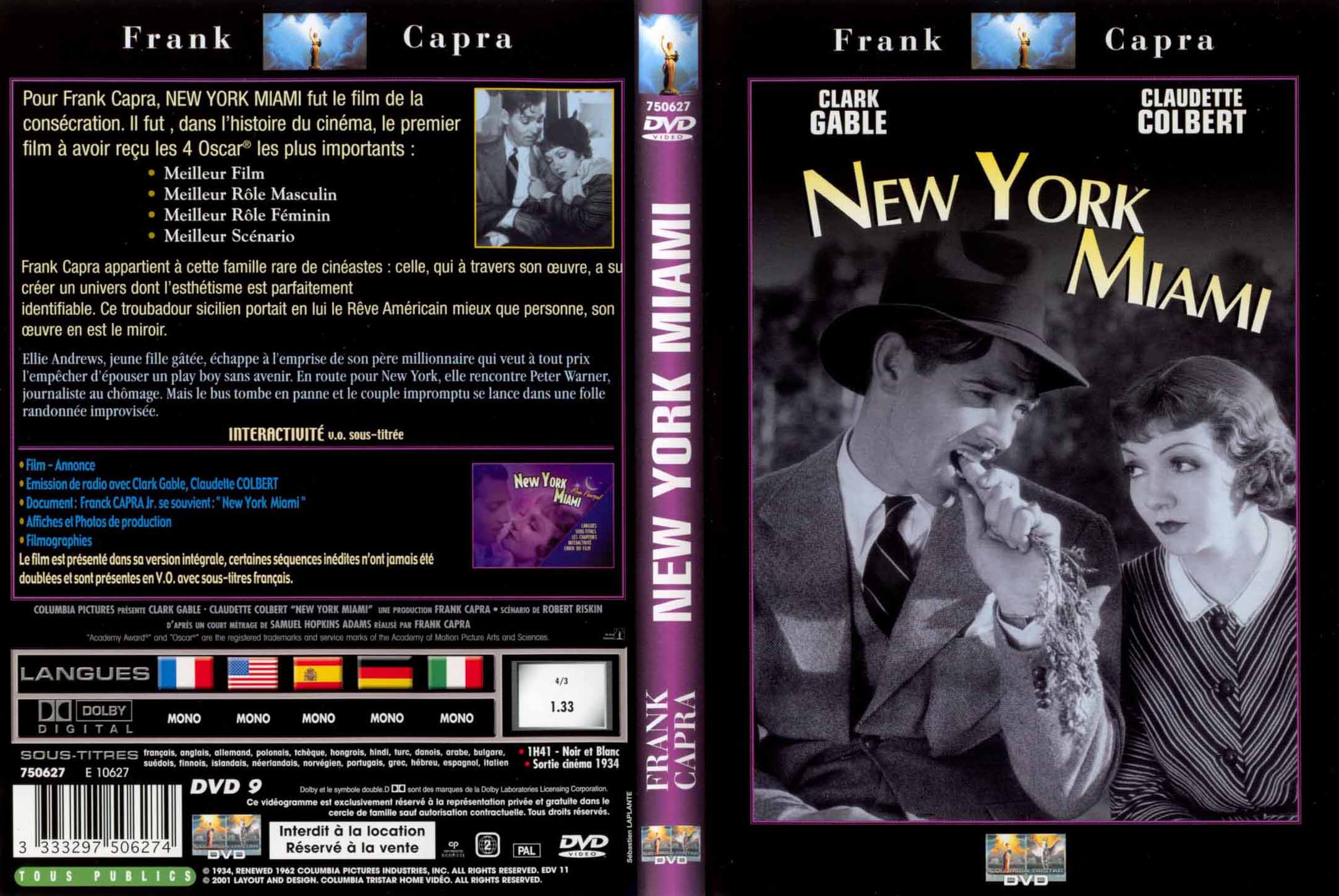 Jaquette DVD New-York Miami