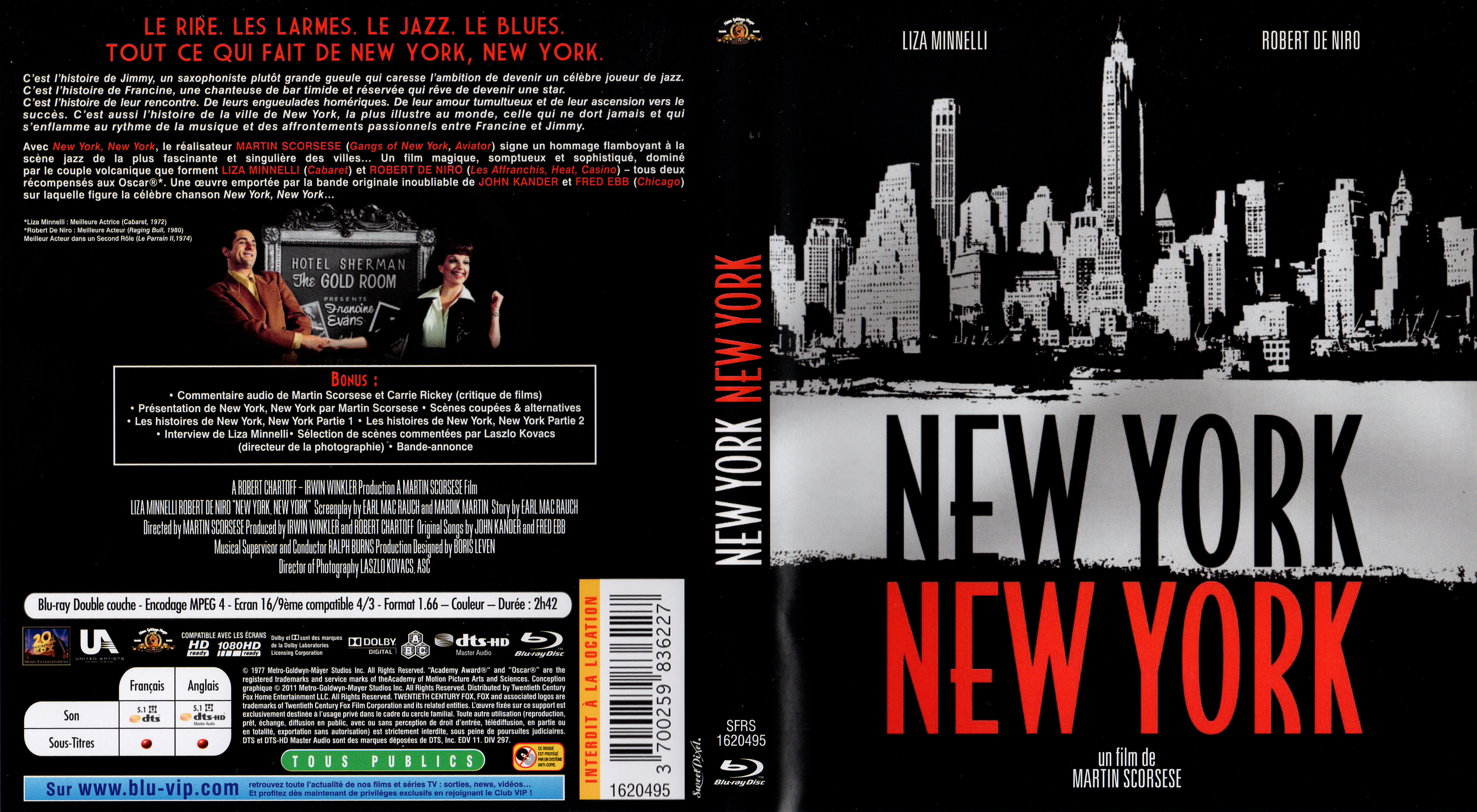 Jaquette DVD New York New York (BLU-RAY)