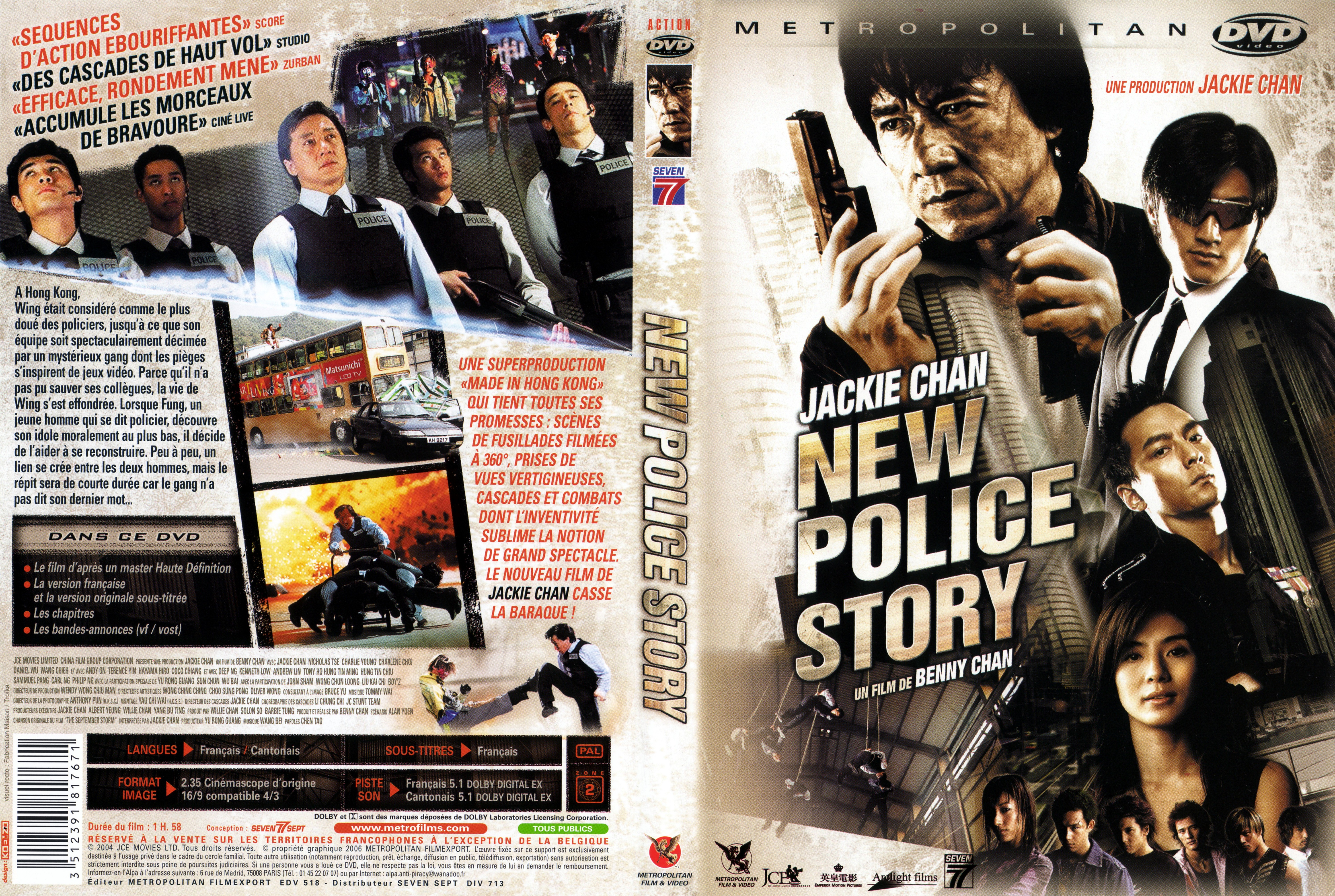 Jaquette DVD New police story v5