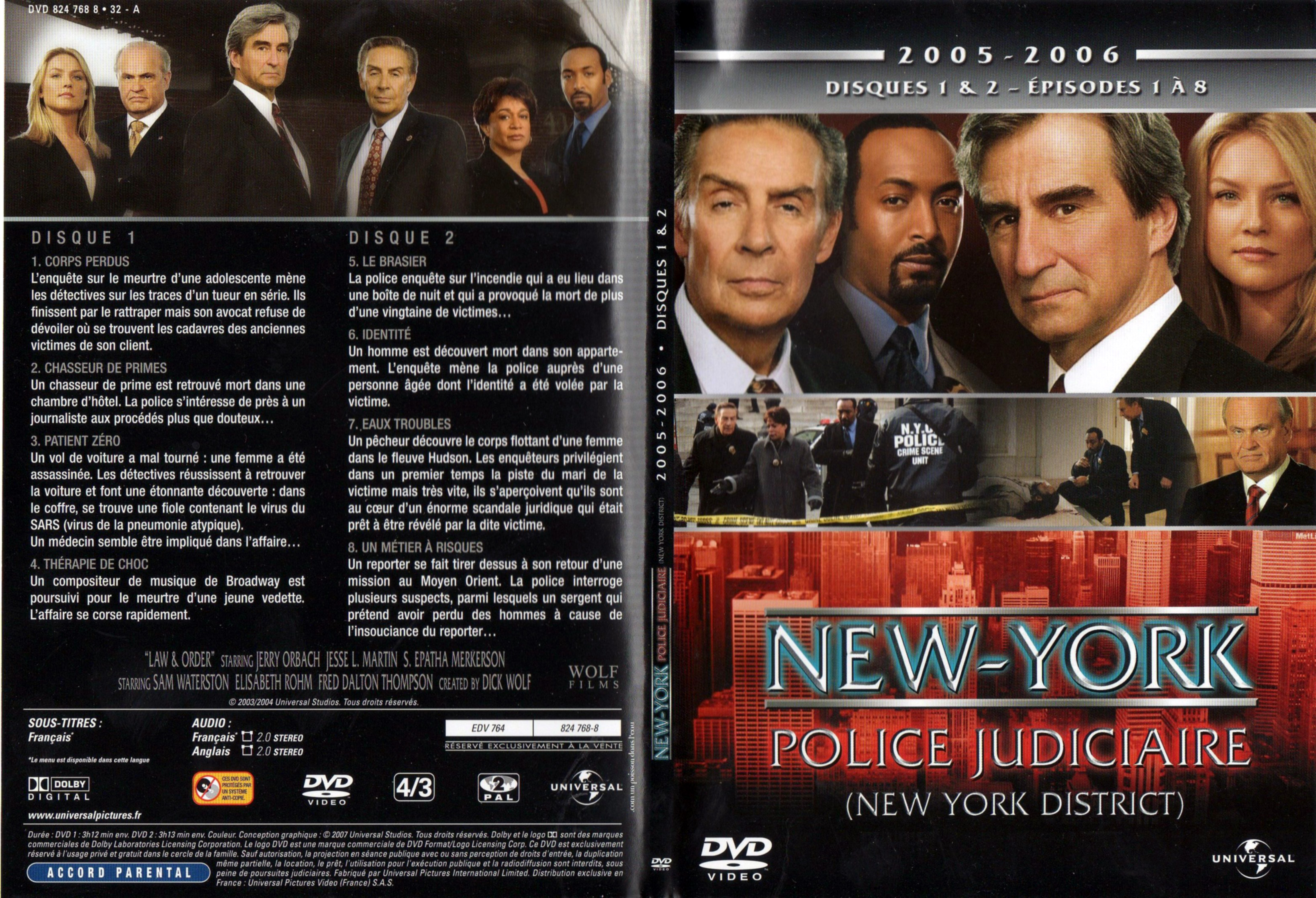 Jaquette DVD New-york police judiciaire Saison 14 DVD 1