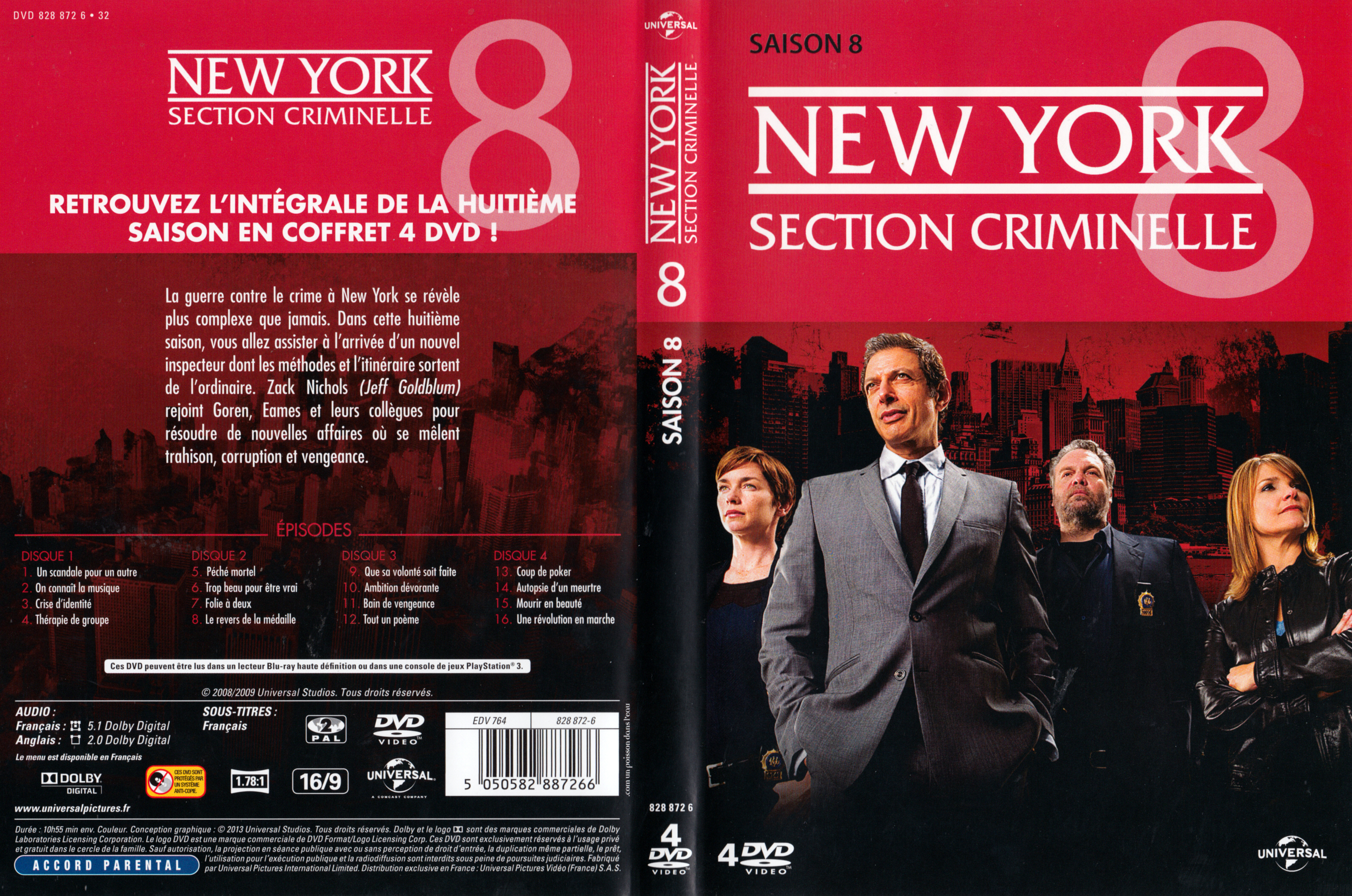 Jaquette DVD New york section criminelle saison 8 v2