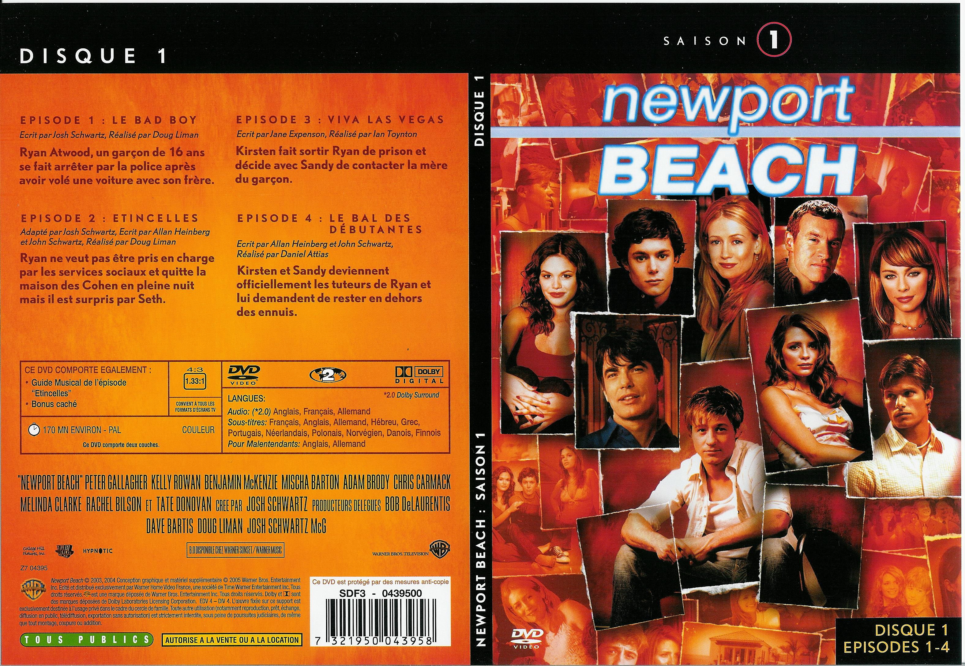 Jaquette DVD Newport Beach saison 1 vol 1