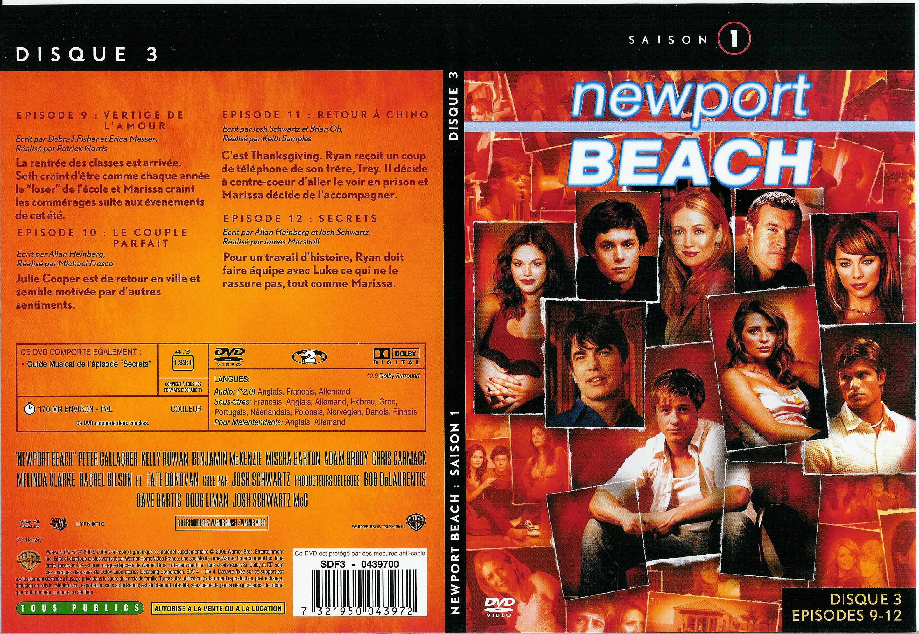 Jaquette DVD Newport Beach saison 1 vol 3