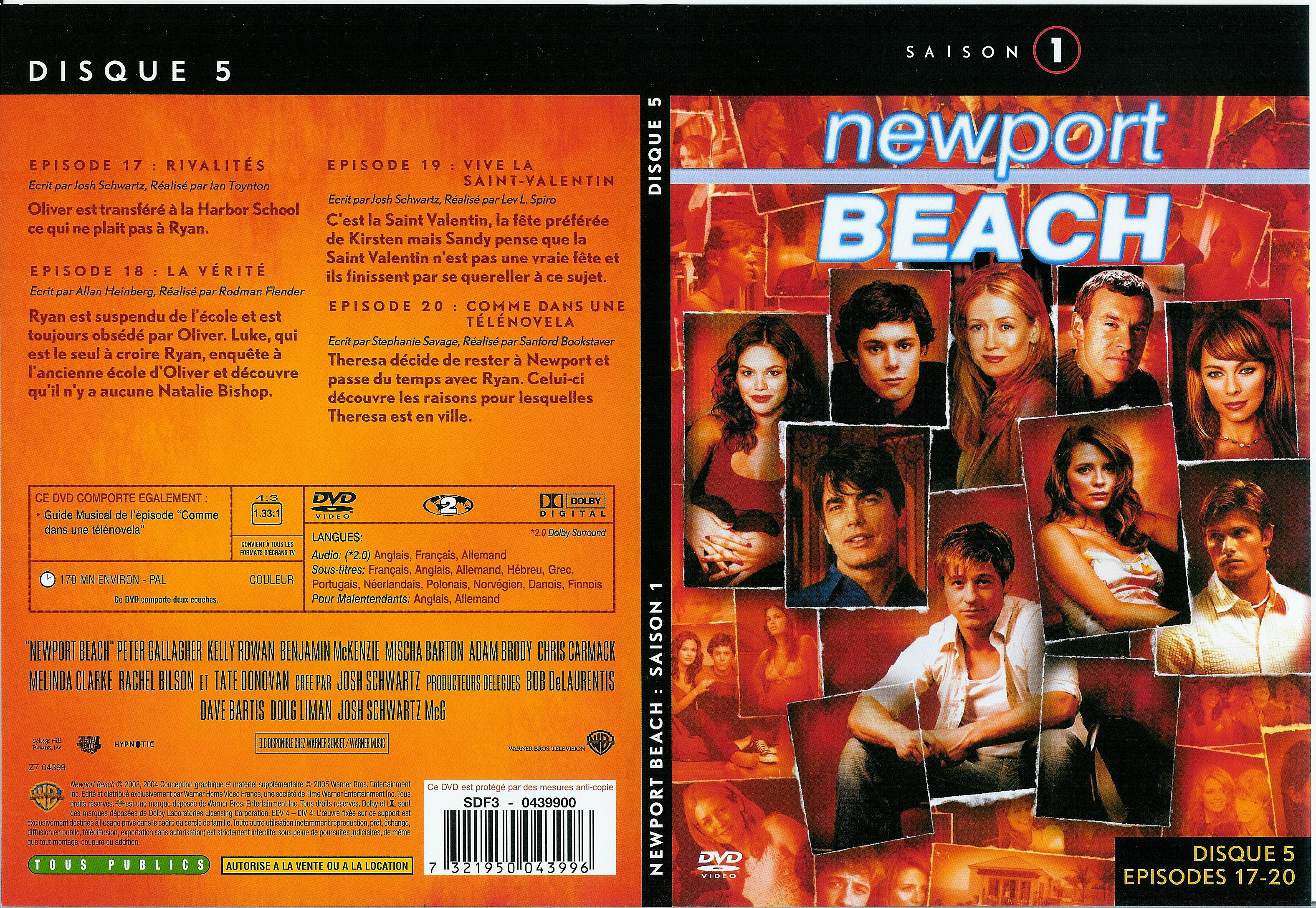Jaquette DVD Newport Beach saison 1 vol 5