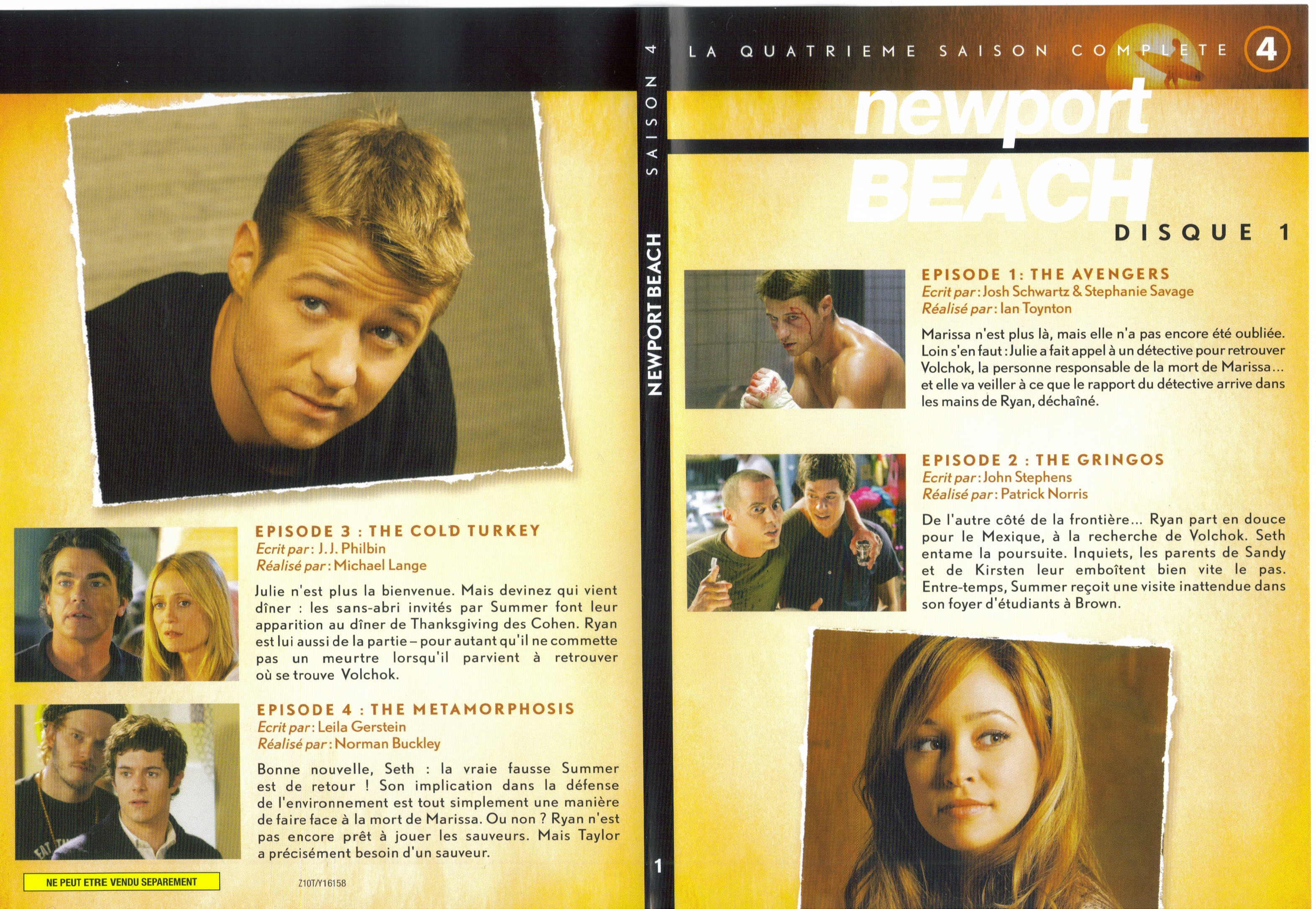 Jaquette DVD Newport Beach saison 4 vol 1