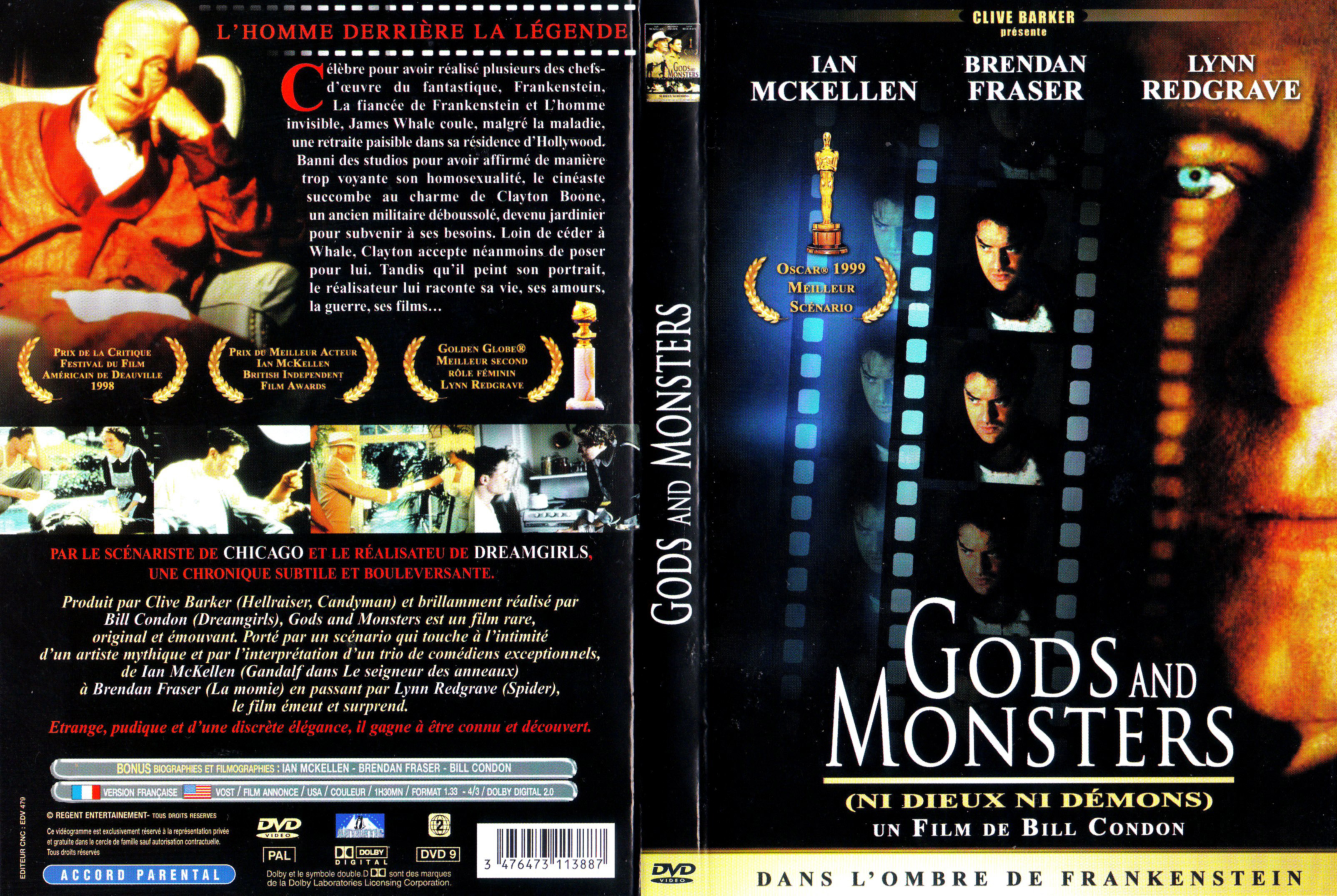 Jaquette DVD Ni Dieux Ni Dmons - Gods and Monsters