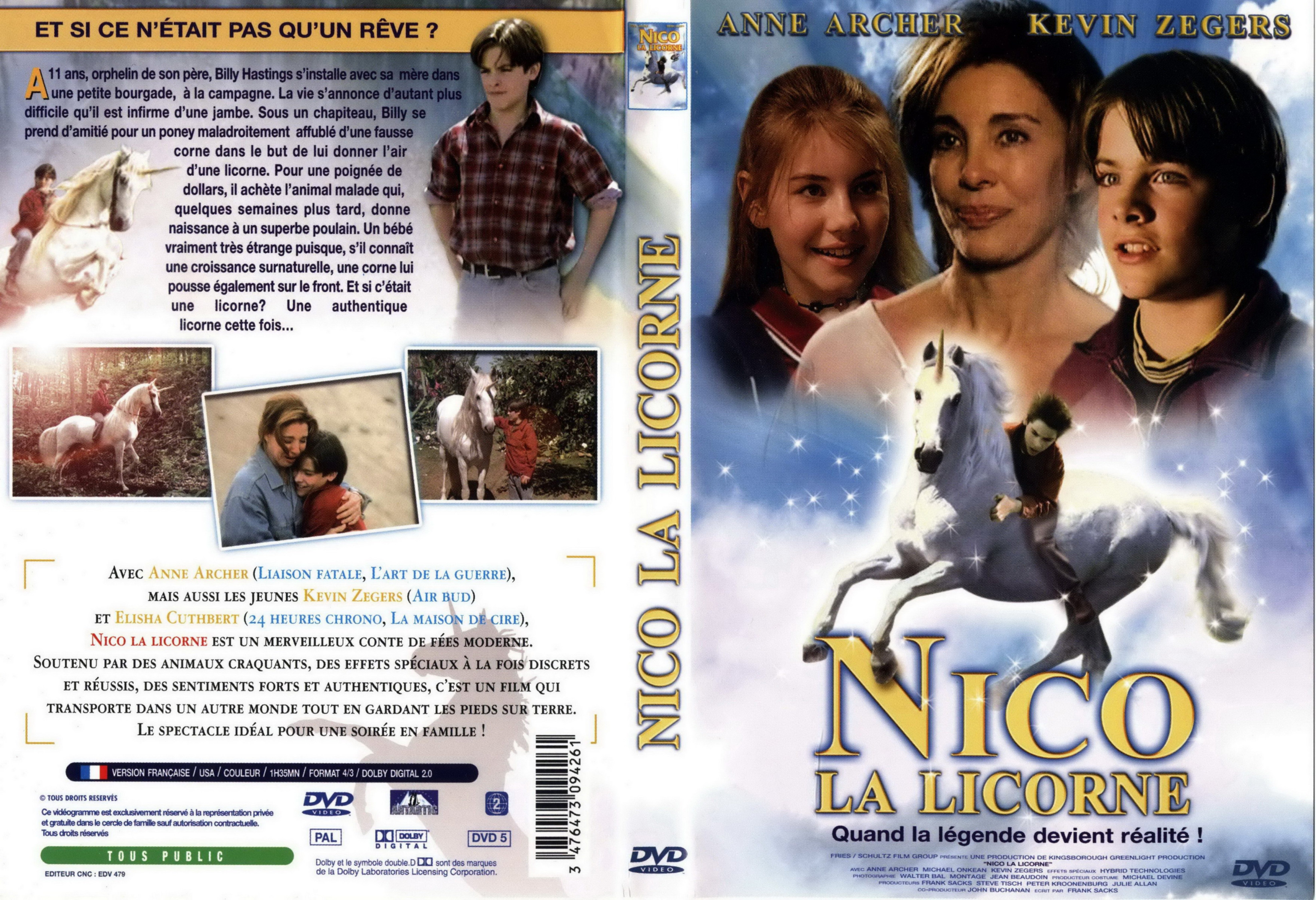 Jaquette DVD Nico la licorne v2