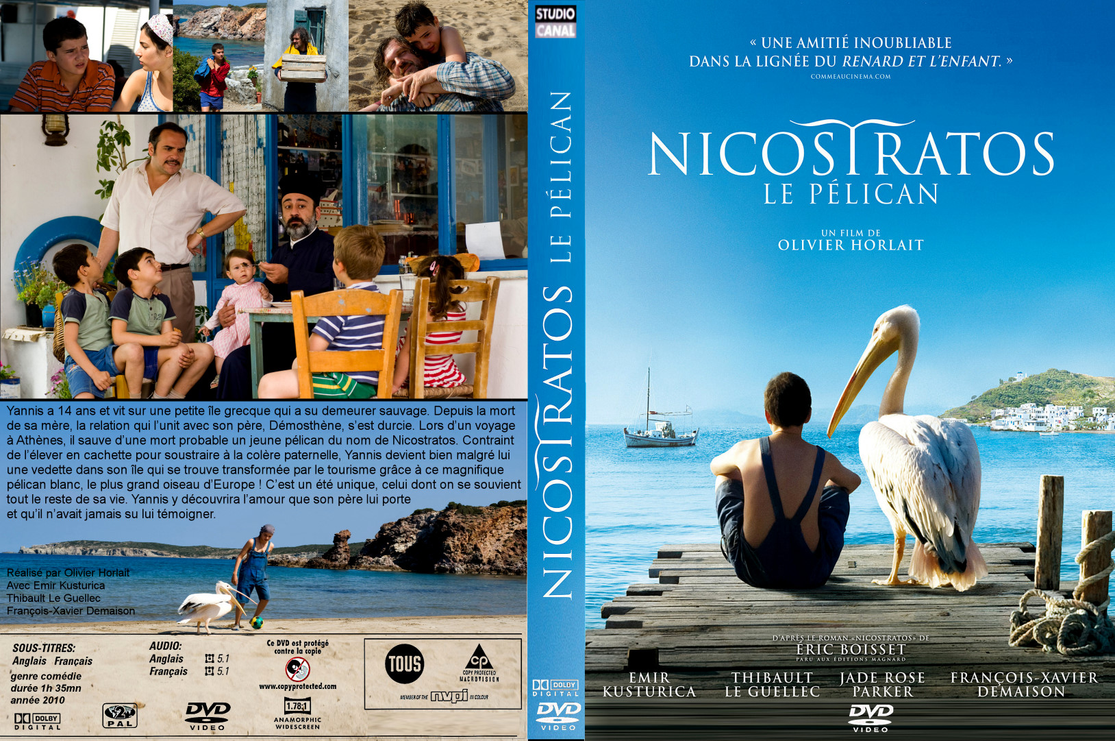 Jaquette DVD Nicostratos le plican custom