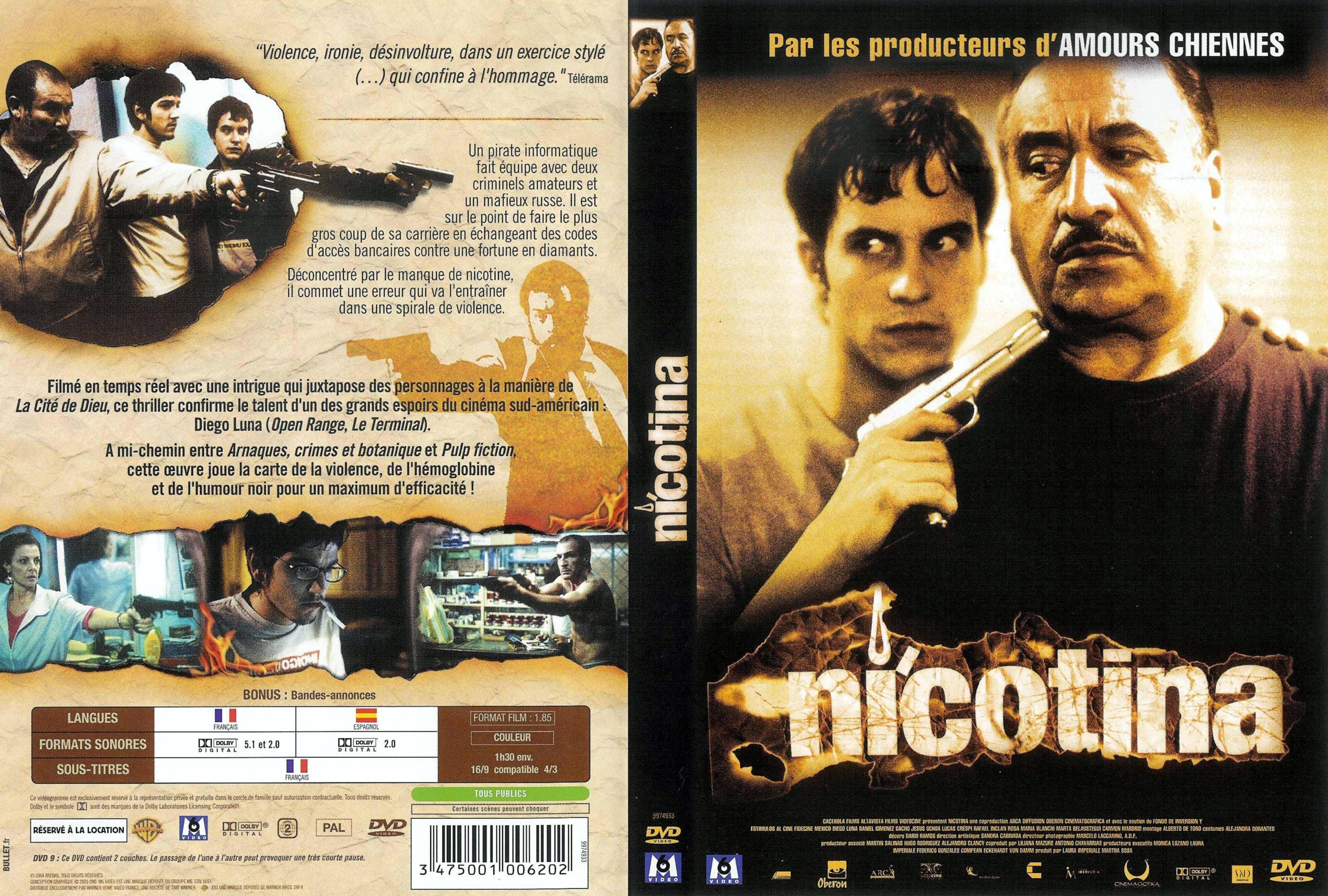 Jaquette DVD Nicotina