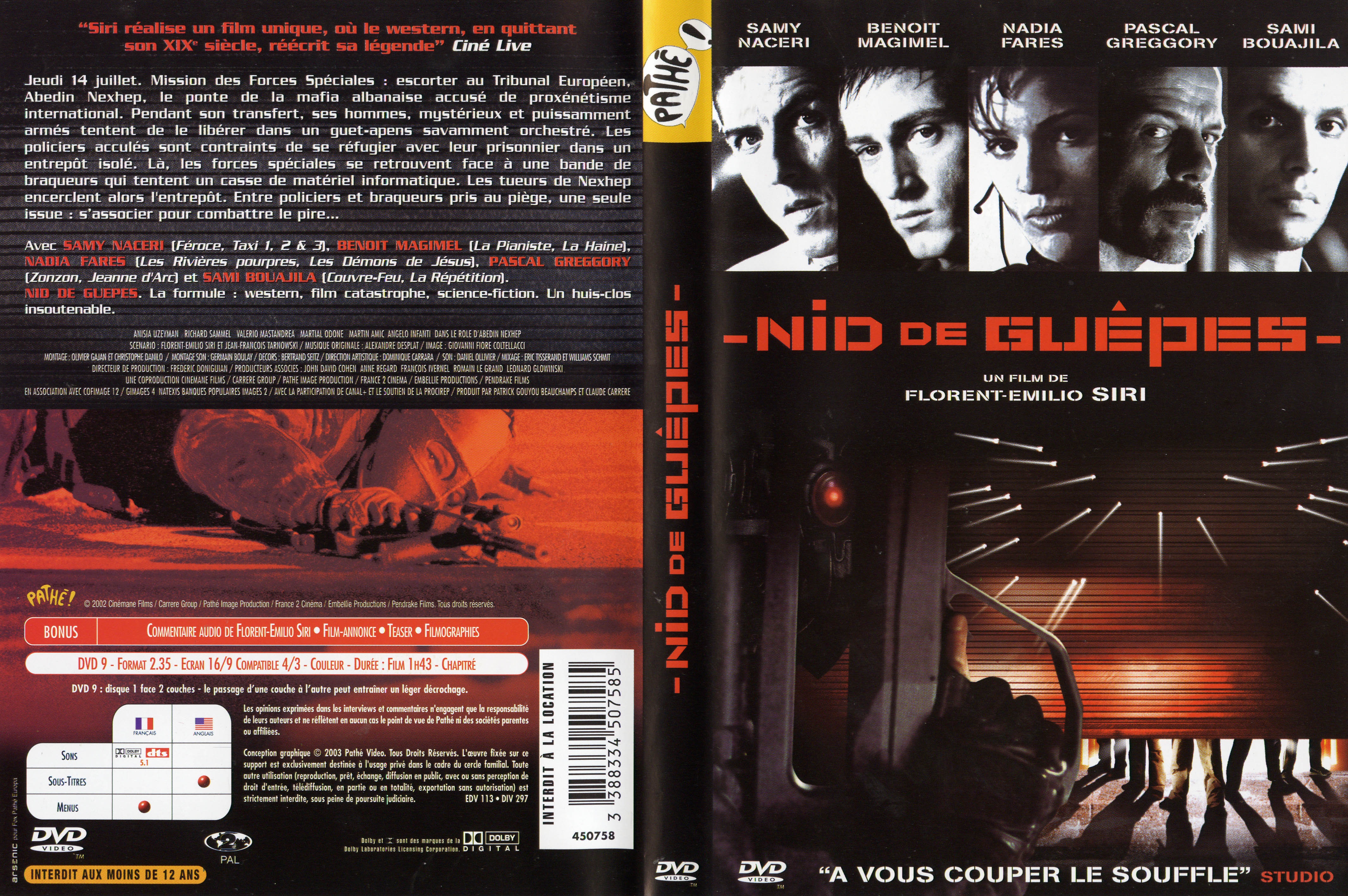 Jaquette DVD Nid de guepes v2