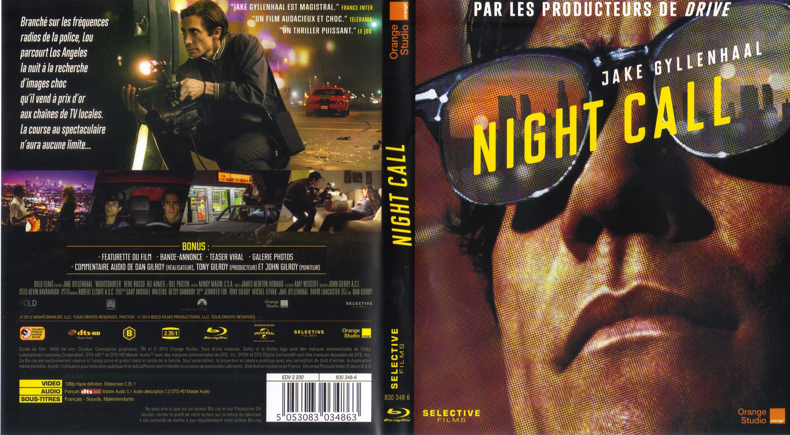 Jaquette DVD Night Call (BLU-RAY)