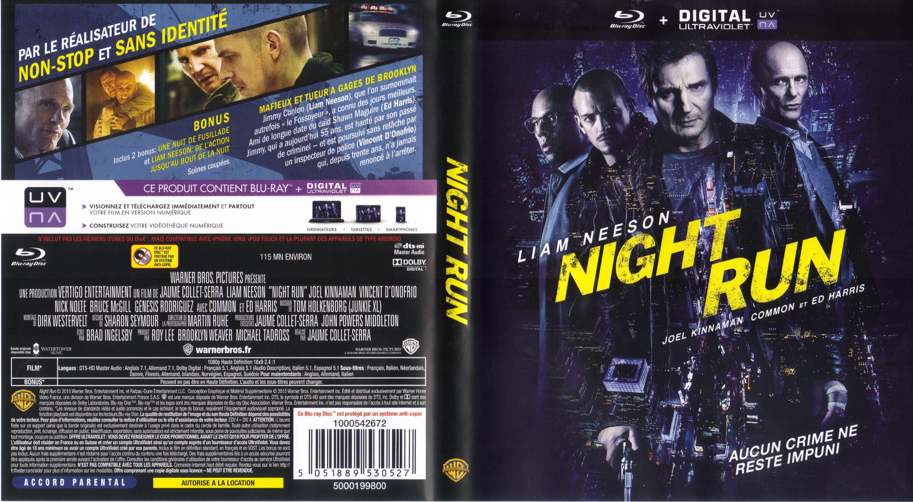 Jaquette DVD Night Run (BLU-RAY)