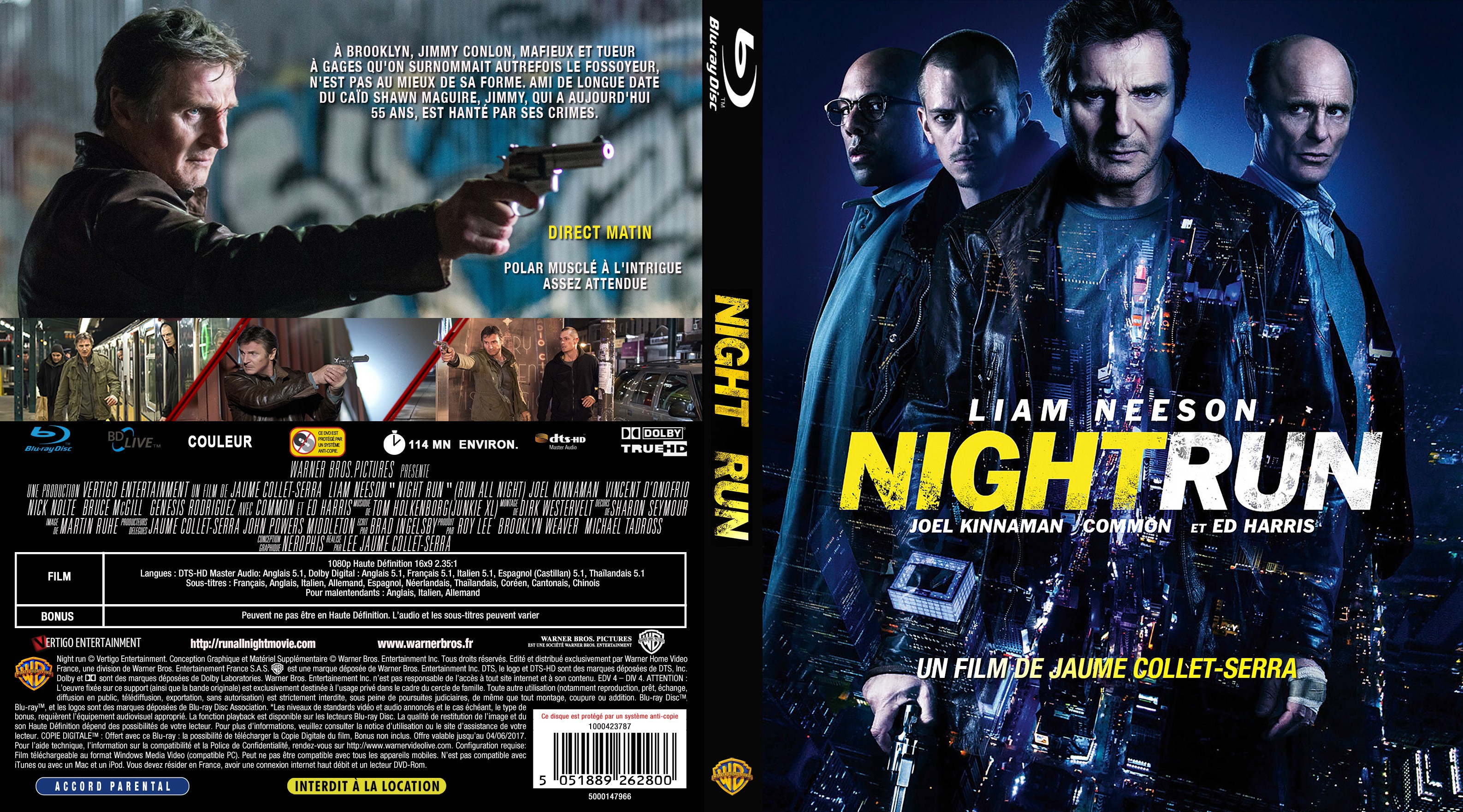 Jaquette DVD Night Run custom (BLU-RAY)