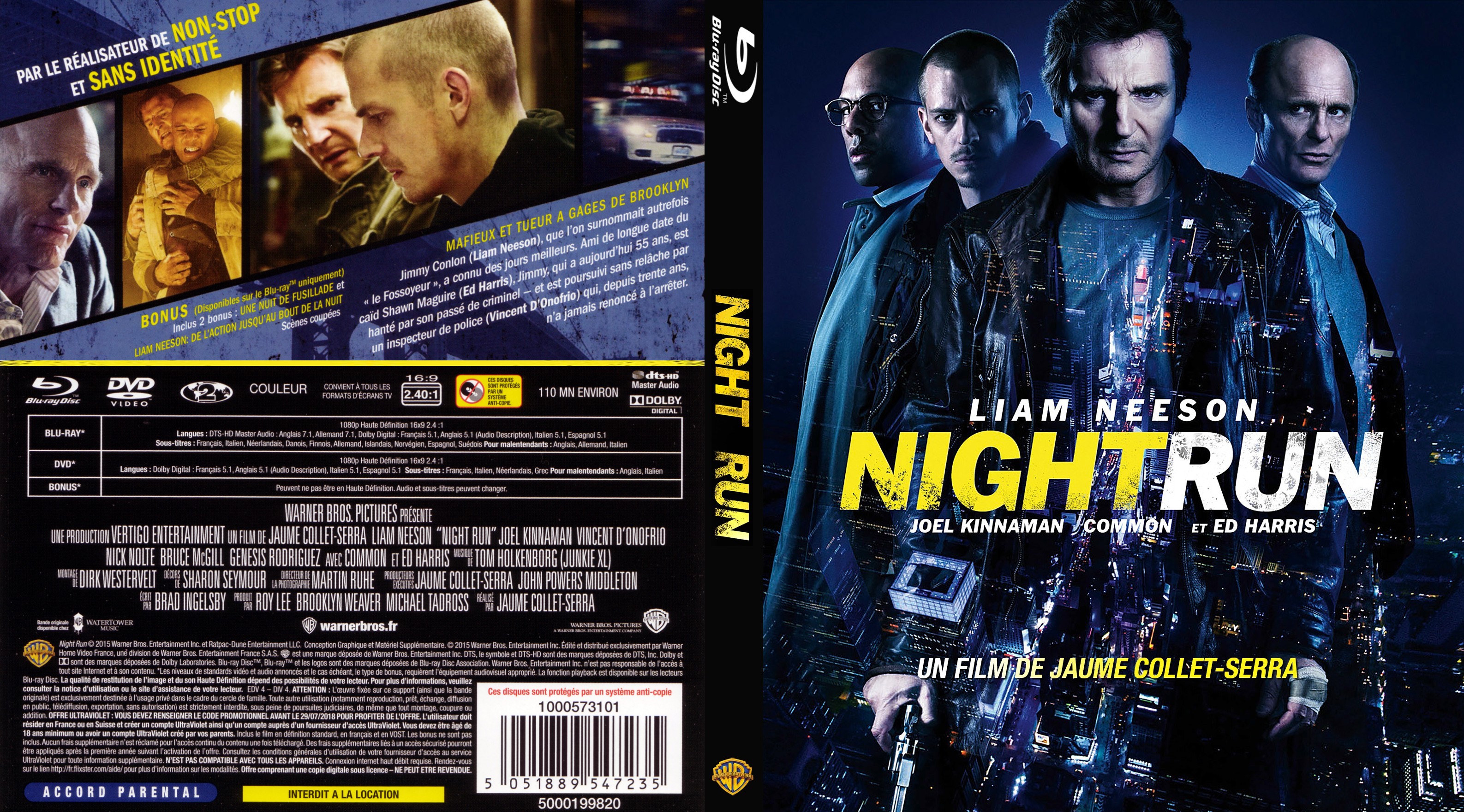 Jaquette DVD Night Run custom (BLU-RAY) v4