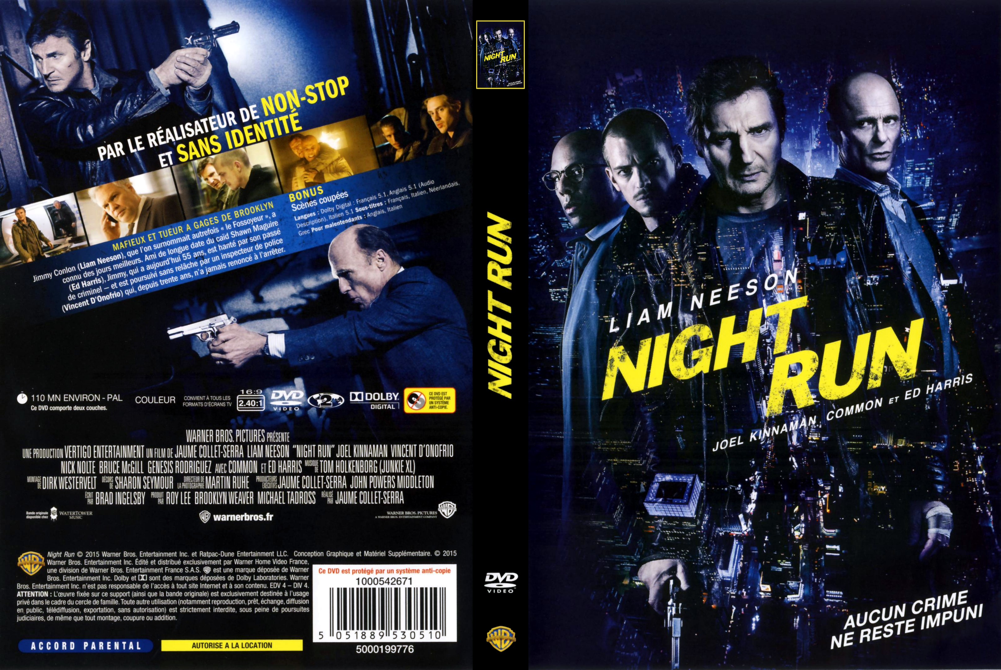 Jaquette DVD Night Run custom v2