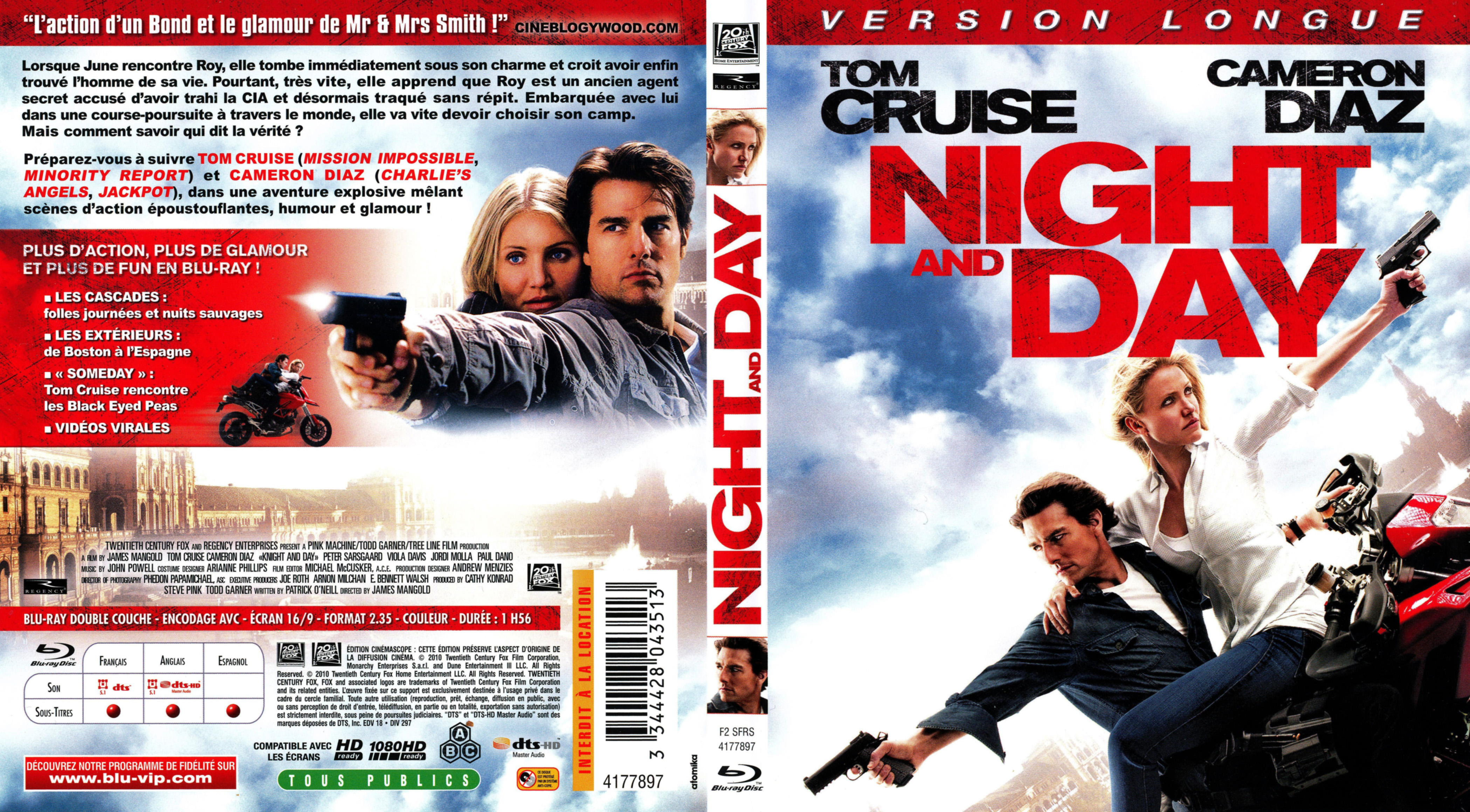 Jaquette DVD Night and Day (BLU-RAY)