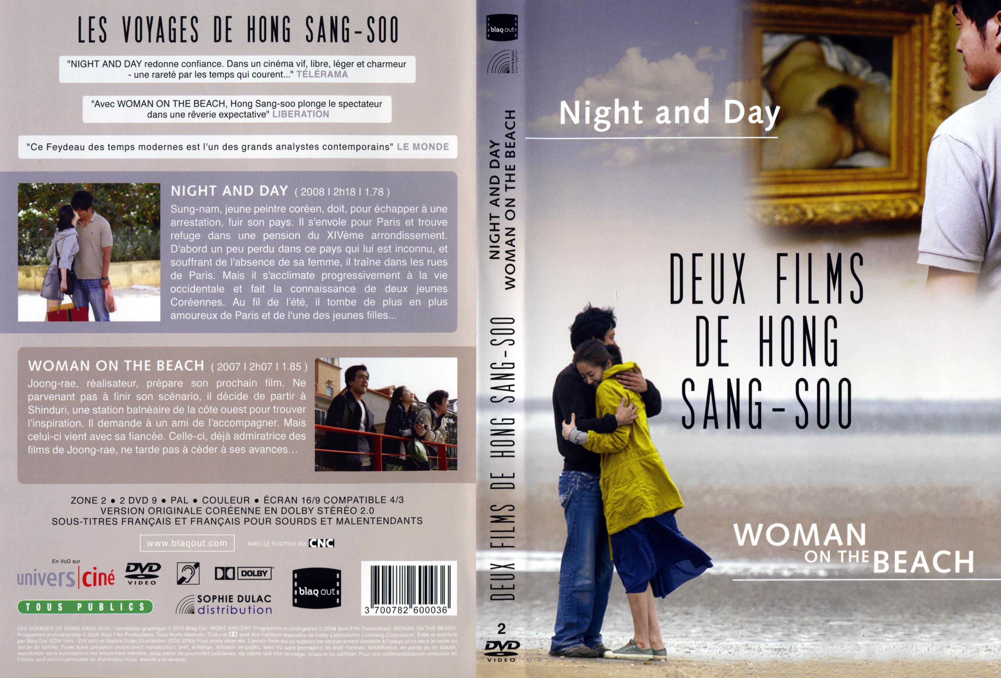 Jaquette DVD Night and day ET Woman on the beach
