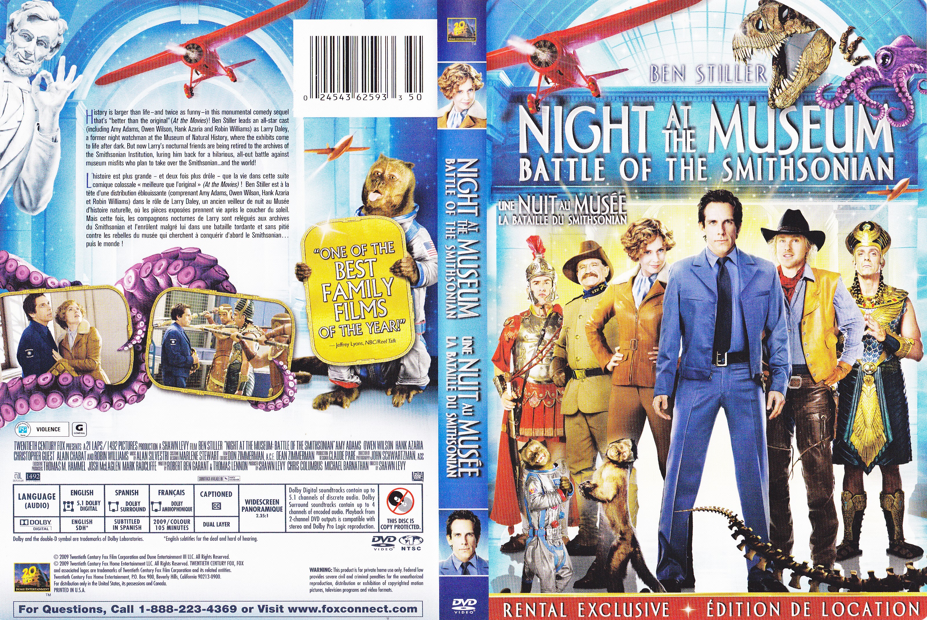 Jaquette DVD Night at the museum 2 - Une nuit au muse 2 (Canadienne)