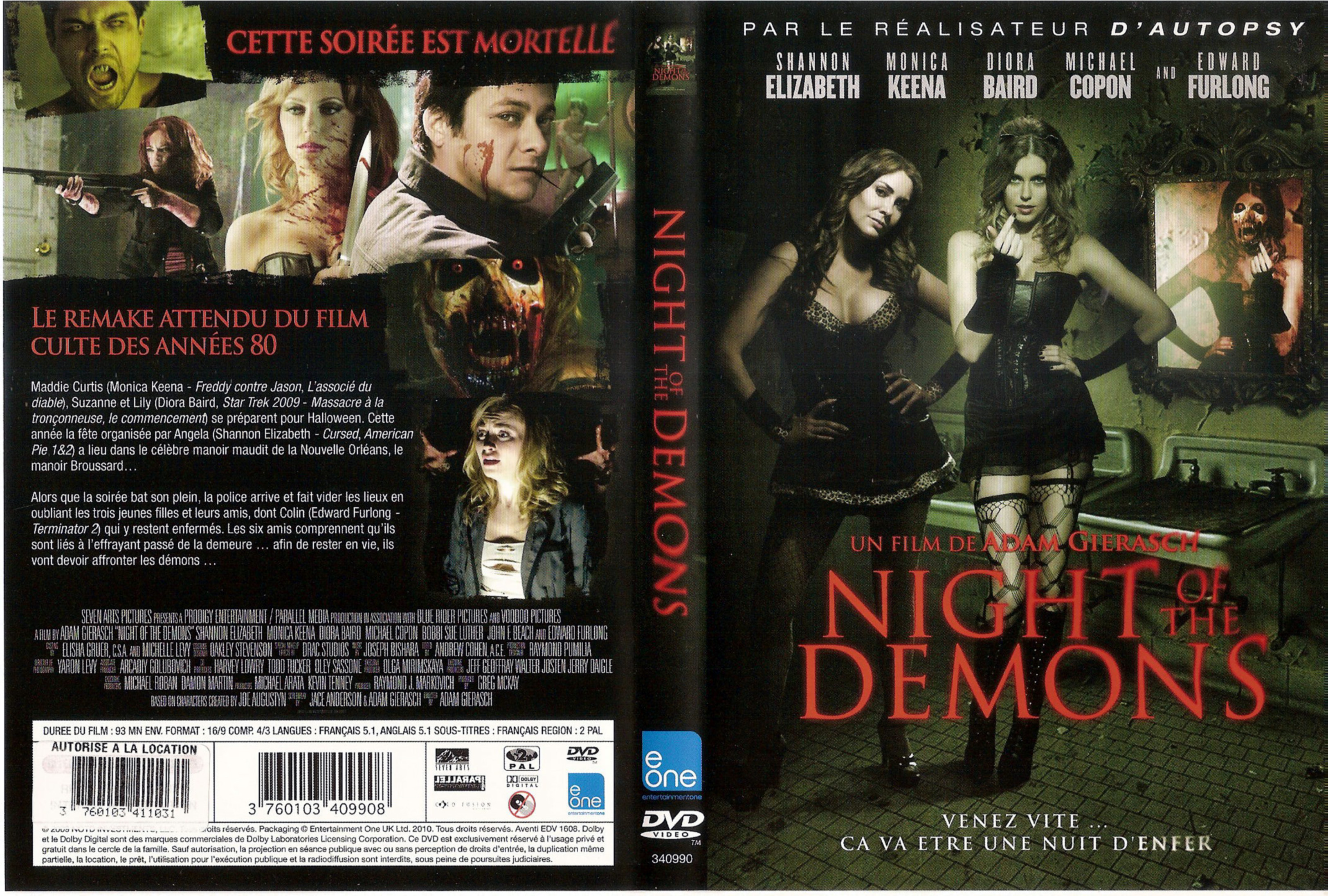 Jaquette DVD Night of the demons (2010)