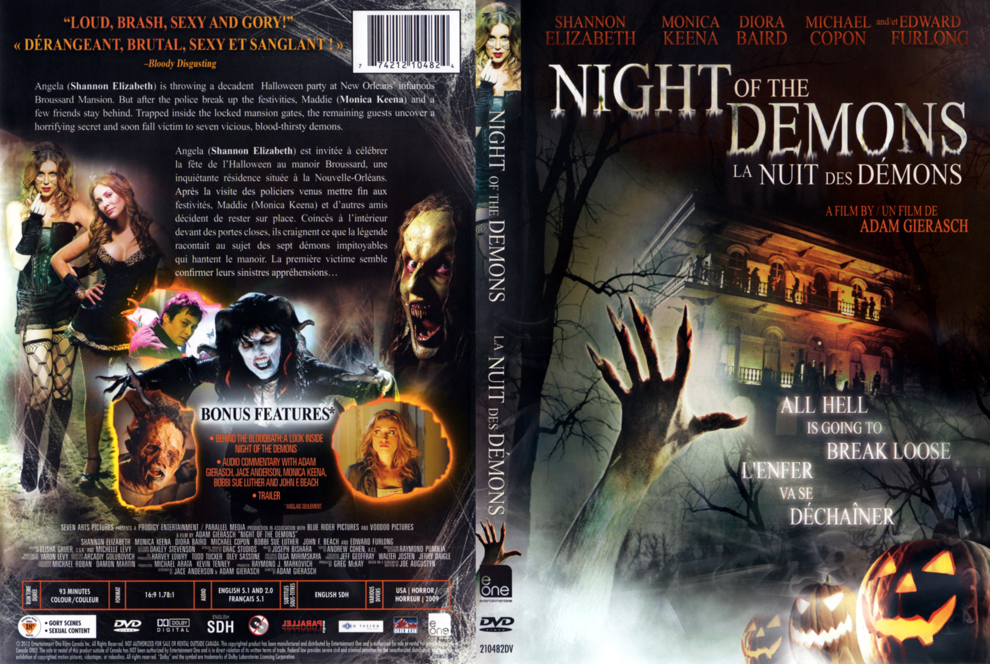 Jaquette DVD Night of the demons - La nuit des demons (Canadienne)