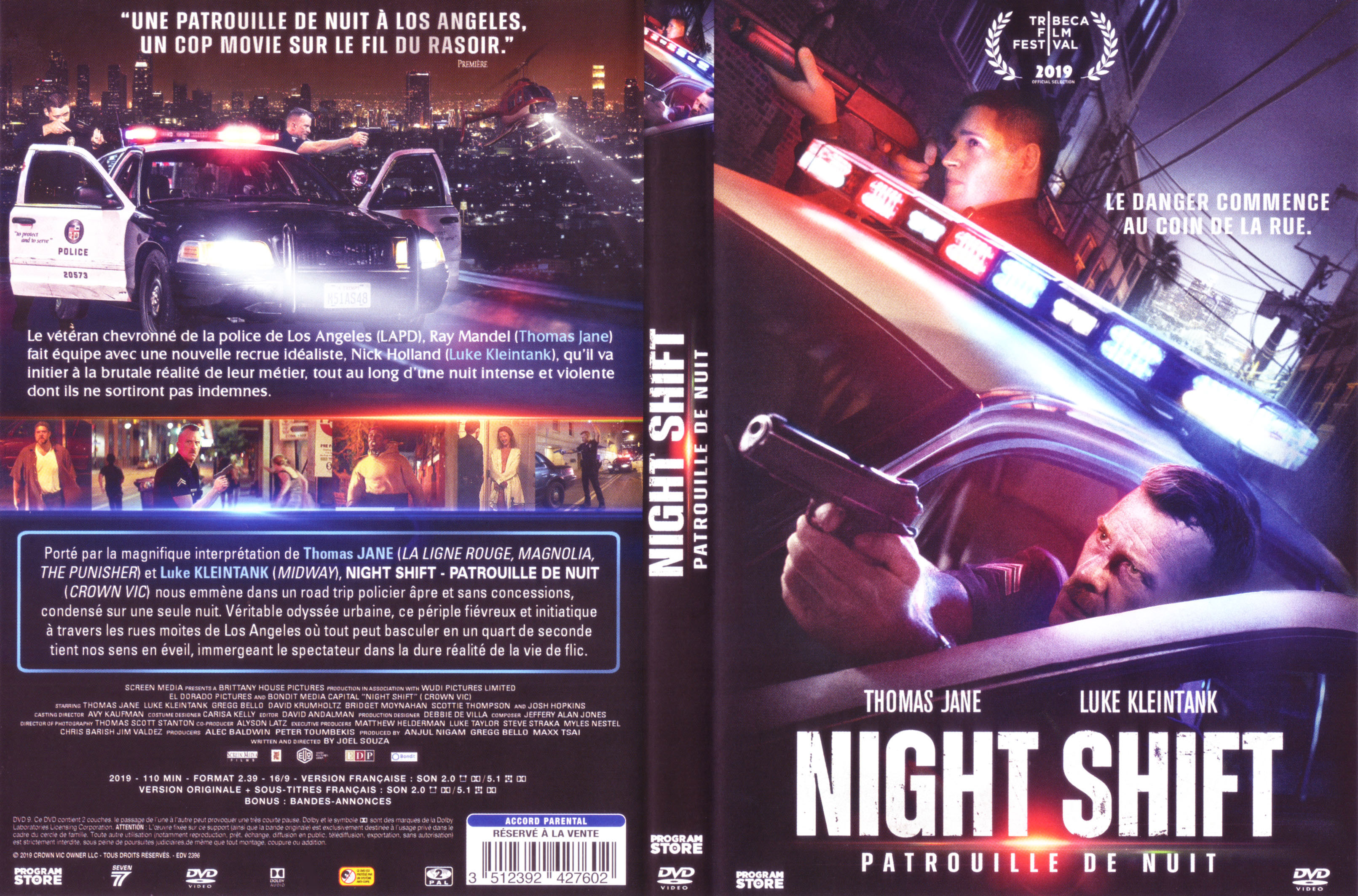 Jaquette DVD Night shift patrouille de nuit