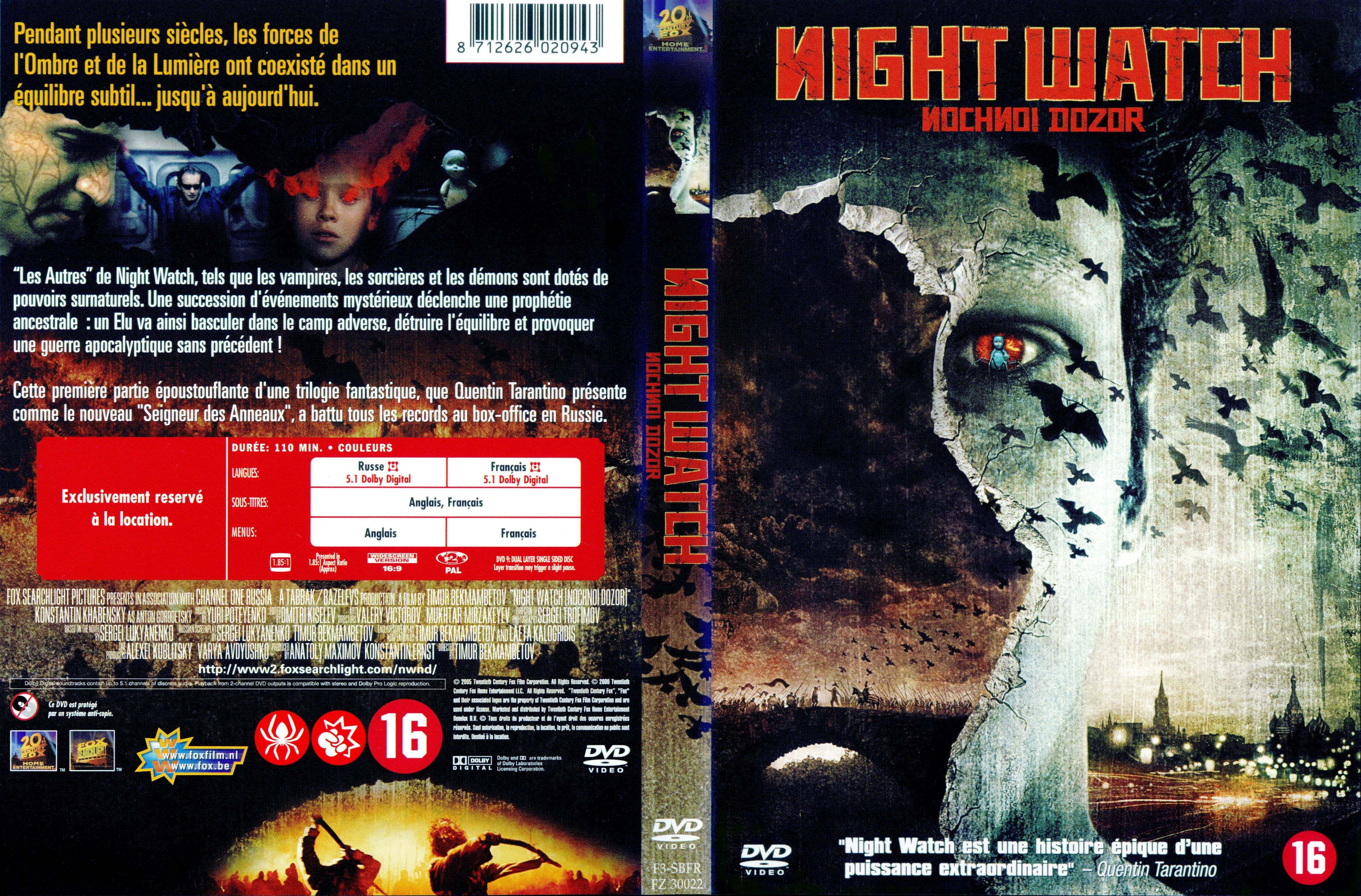 Jaquette DVD Night watch