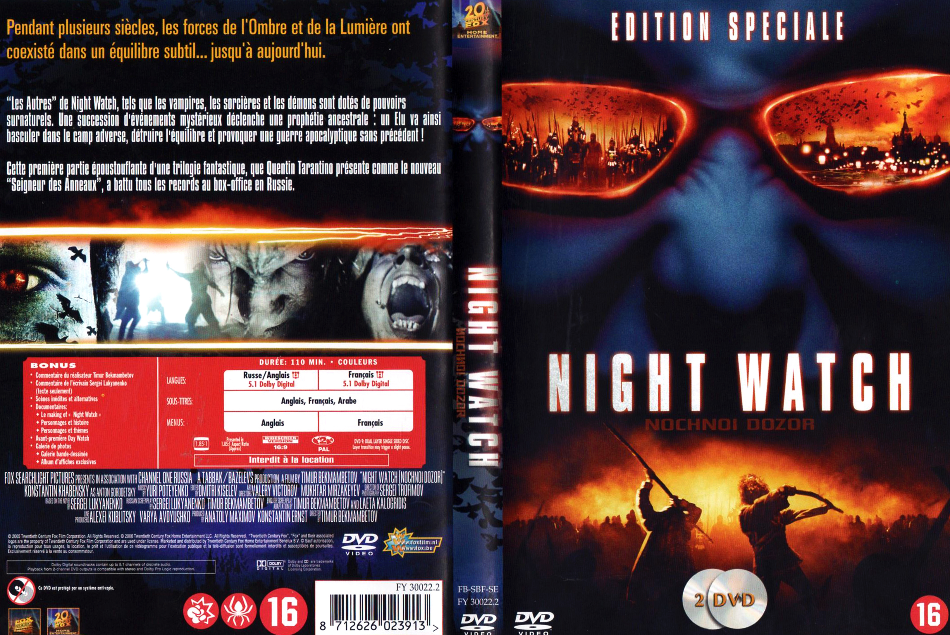 Jaquette DVD Night watch v3