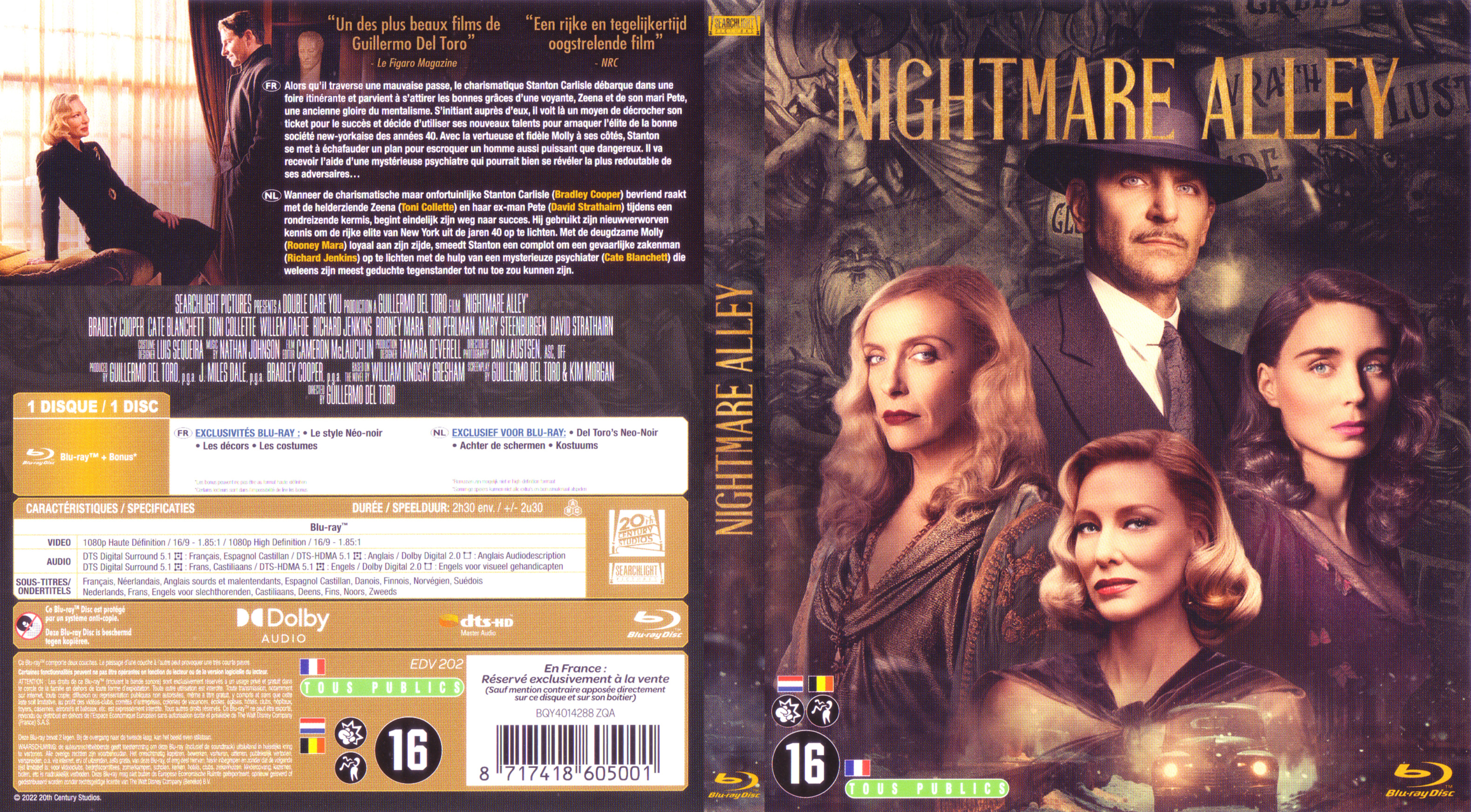 Jaquette DVD Nightmare Alley (BLU-RAY)
