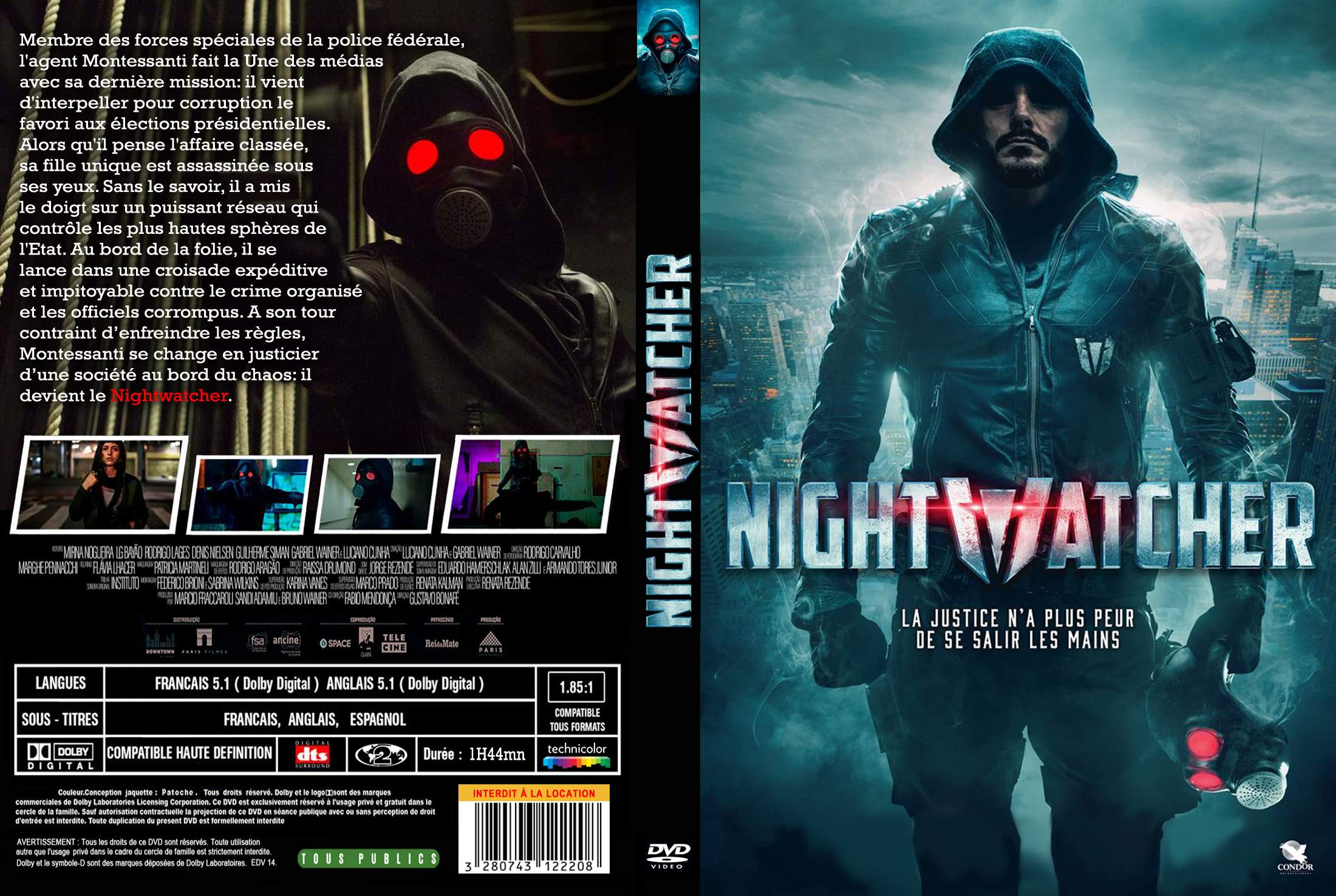 Jaquette DVD Nightwatcher custom