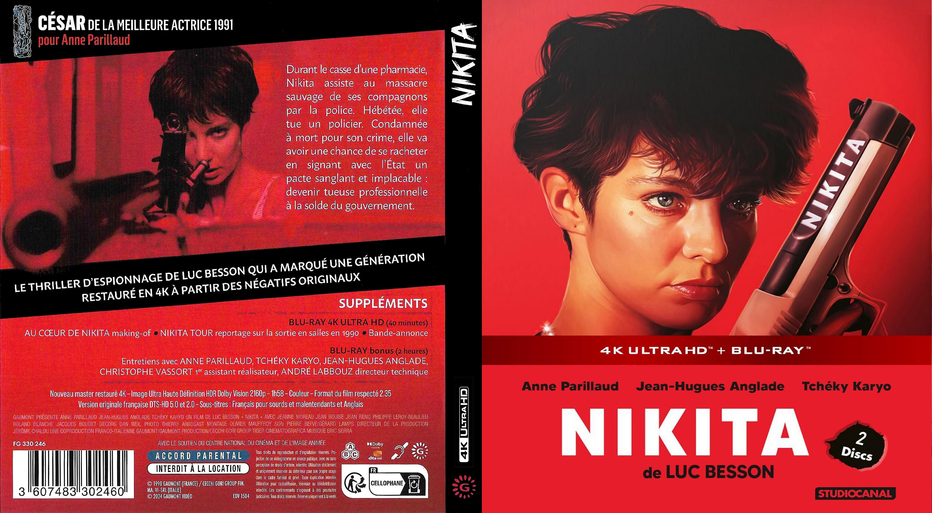 Jaquette DVD Nikita 4K (BLU-RAY)