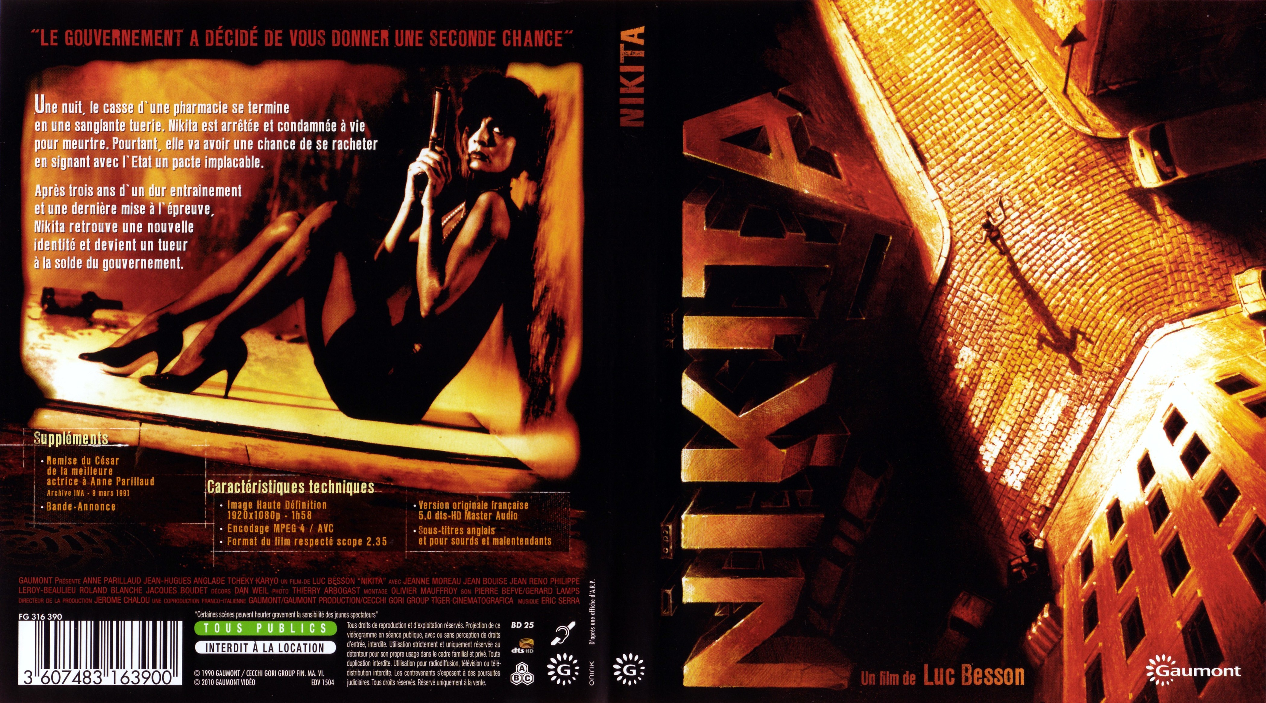 Jaquette DVD Nikita (BLU-RAY)