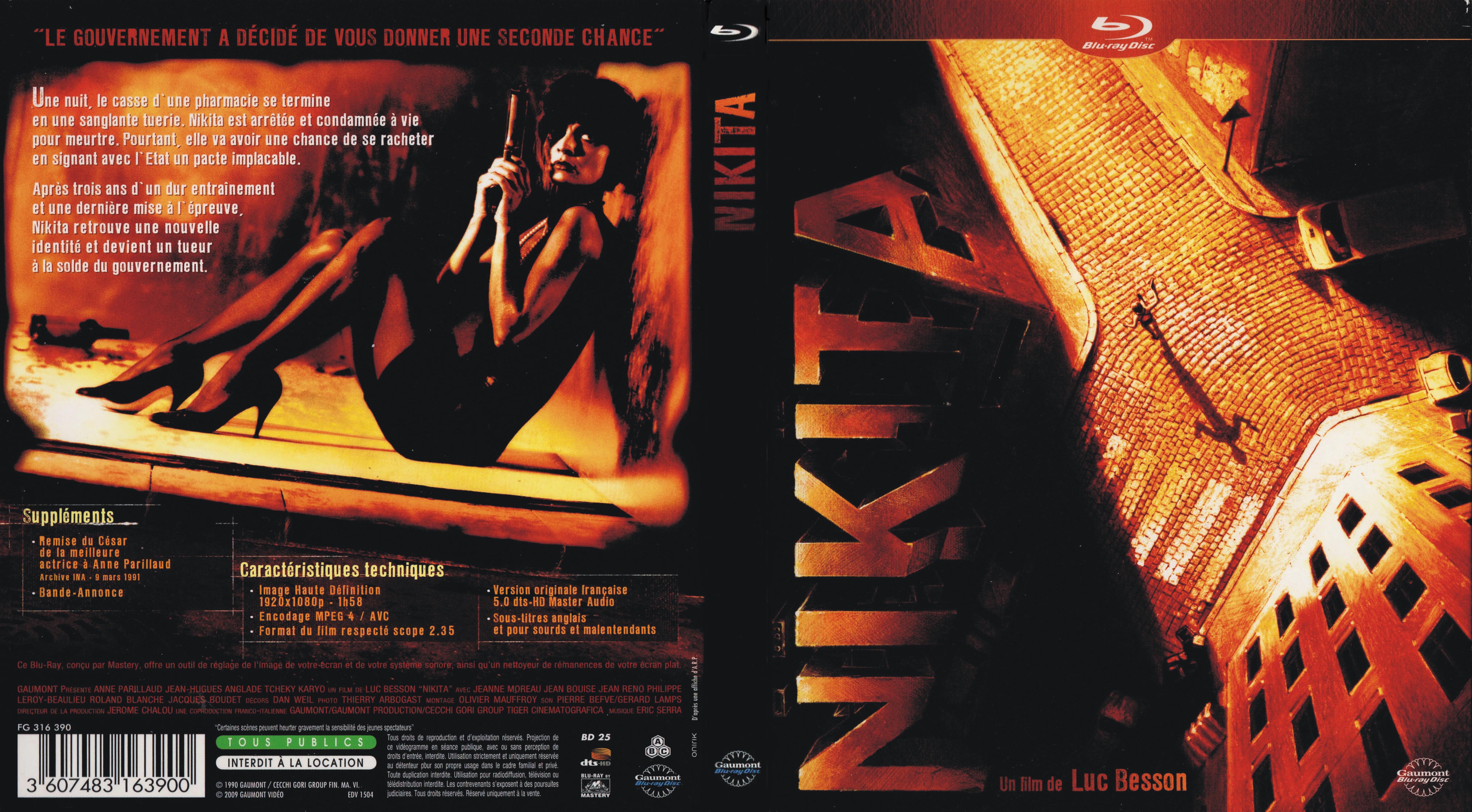 Jaquette DVD Nikita (BLU-RAY) v2
