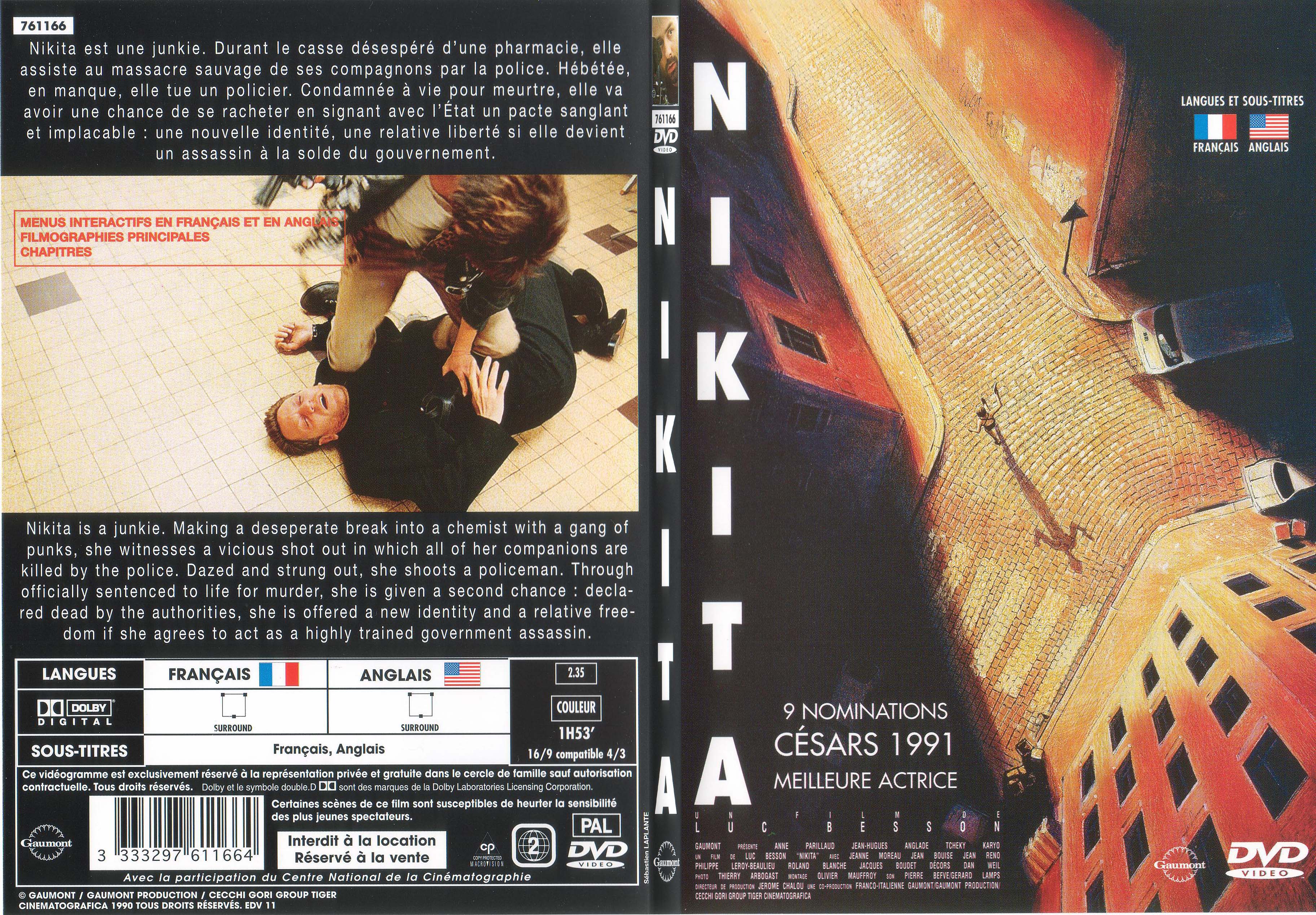 Jaquette DVD Nikita - SLIM