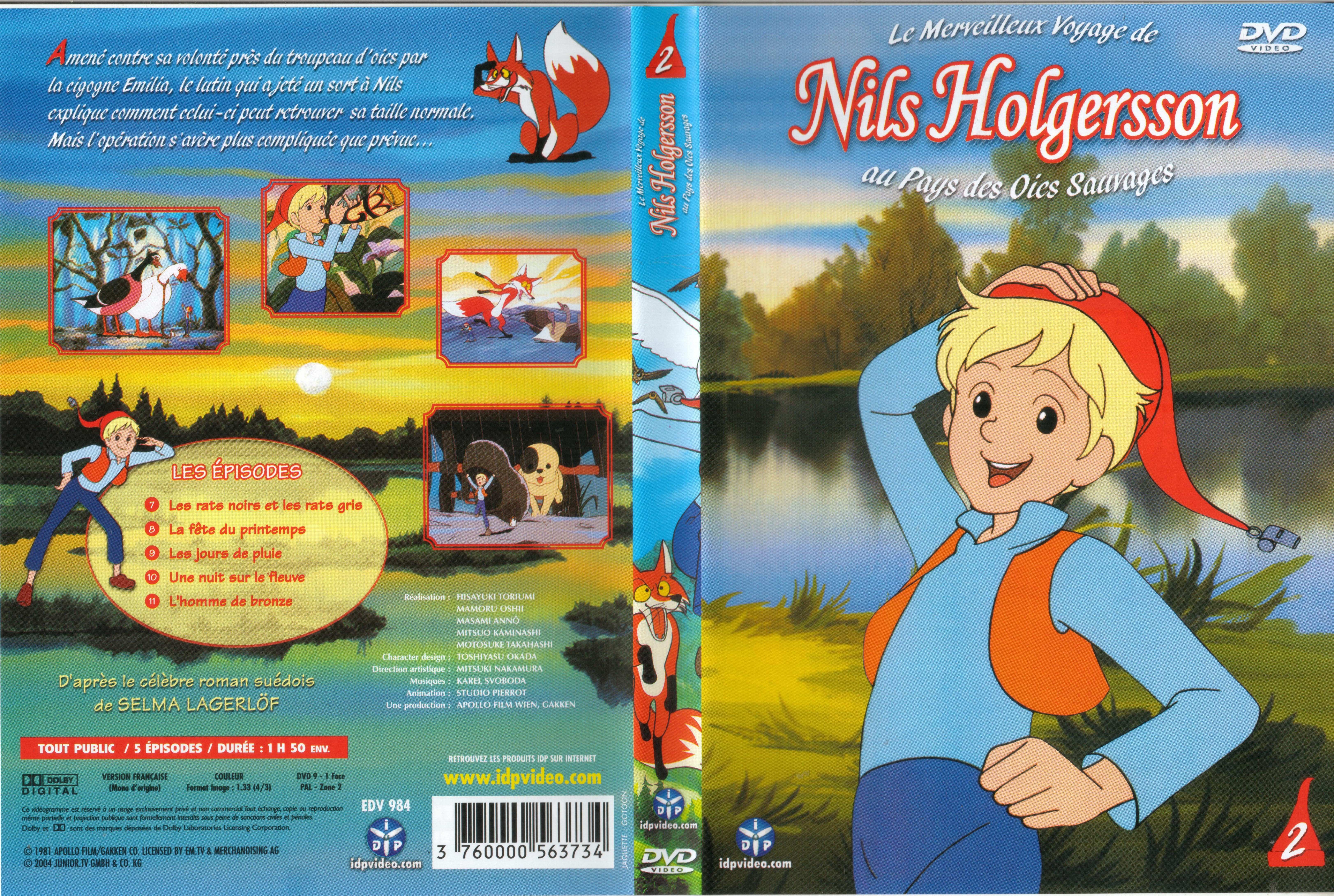 Jaquette DVD Nils Holgersson vol 02