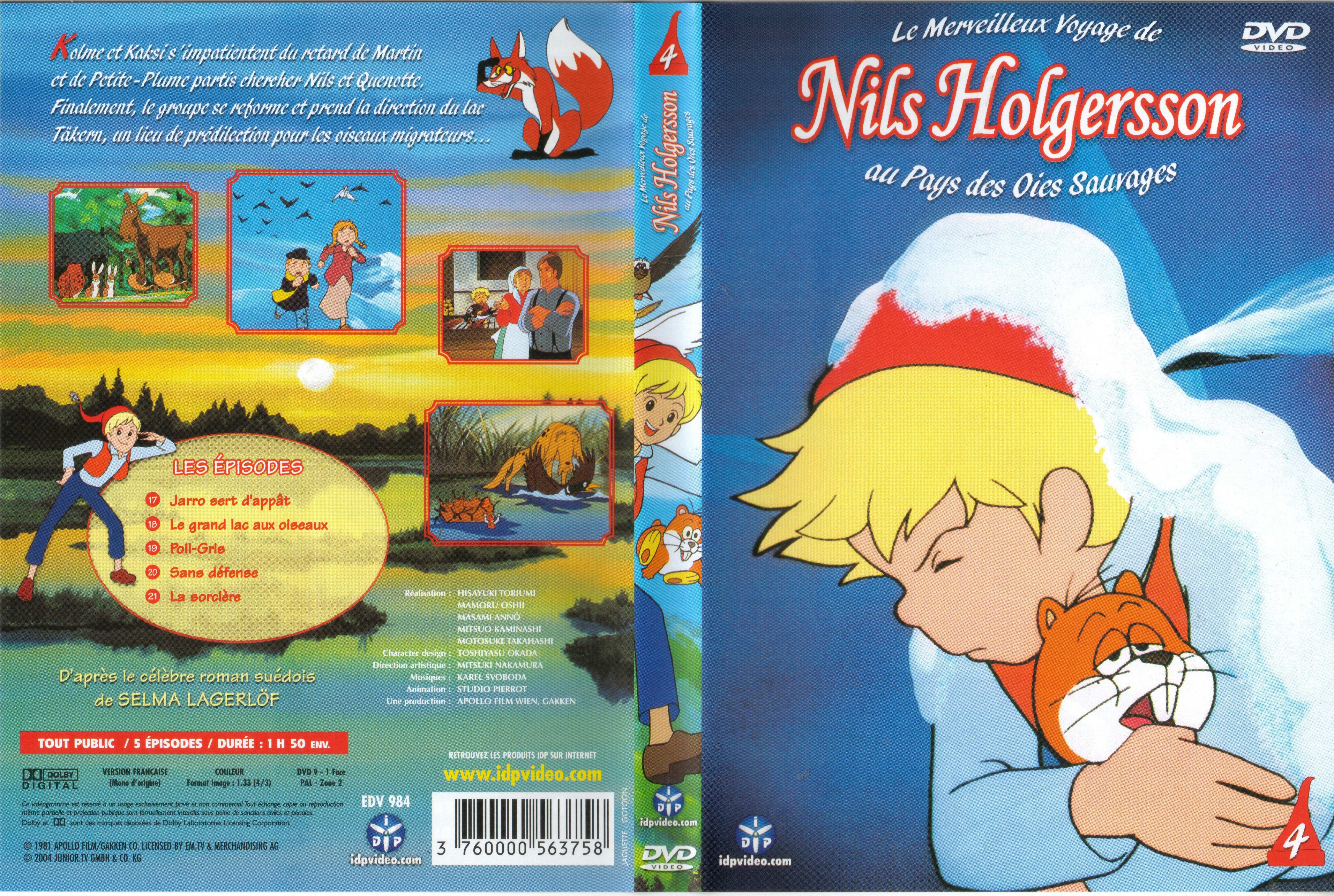 Jaquette DVD Nils Holgersson vol 04