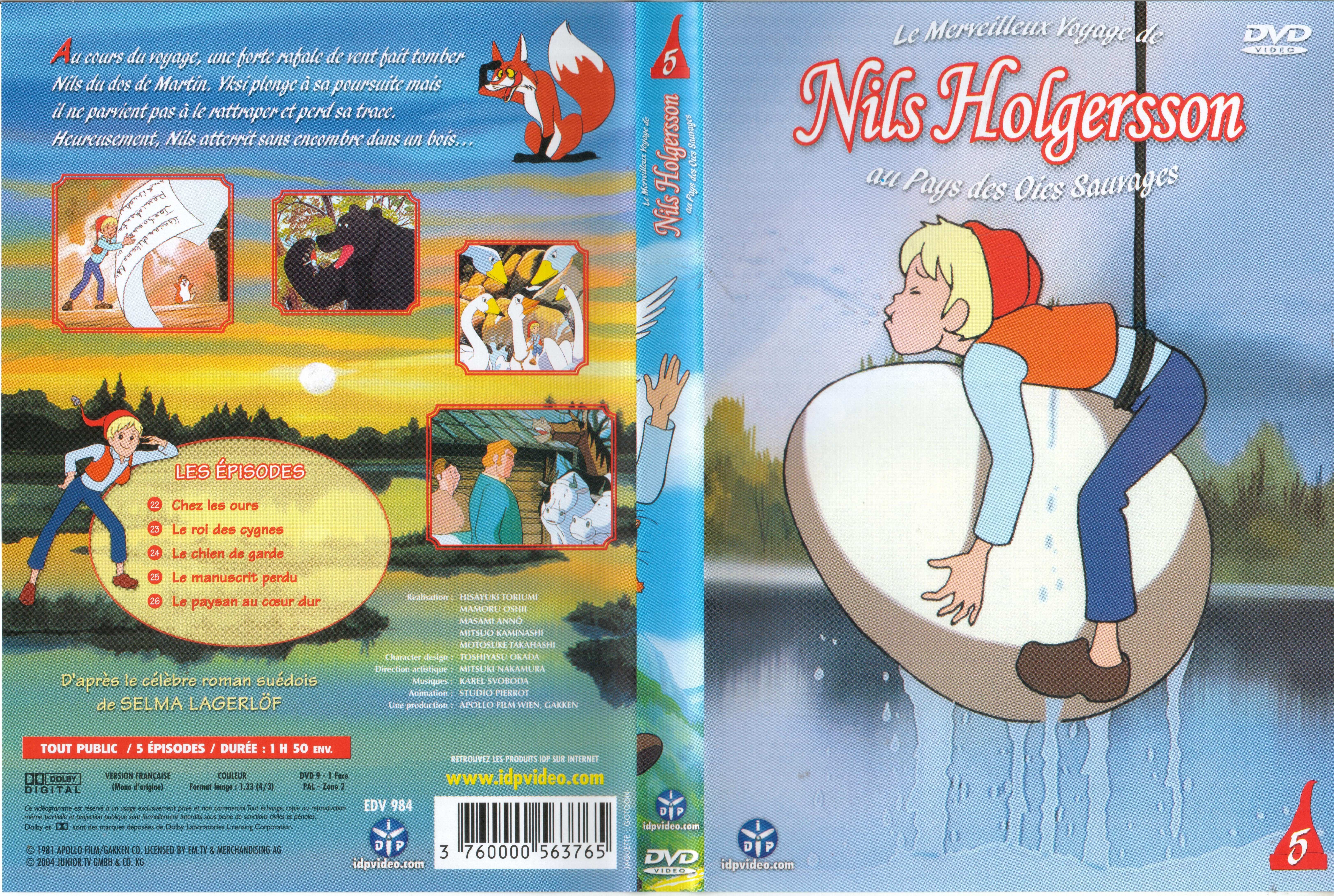 Jaquette DVD Nils Holgersson vol 05