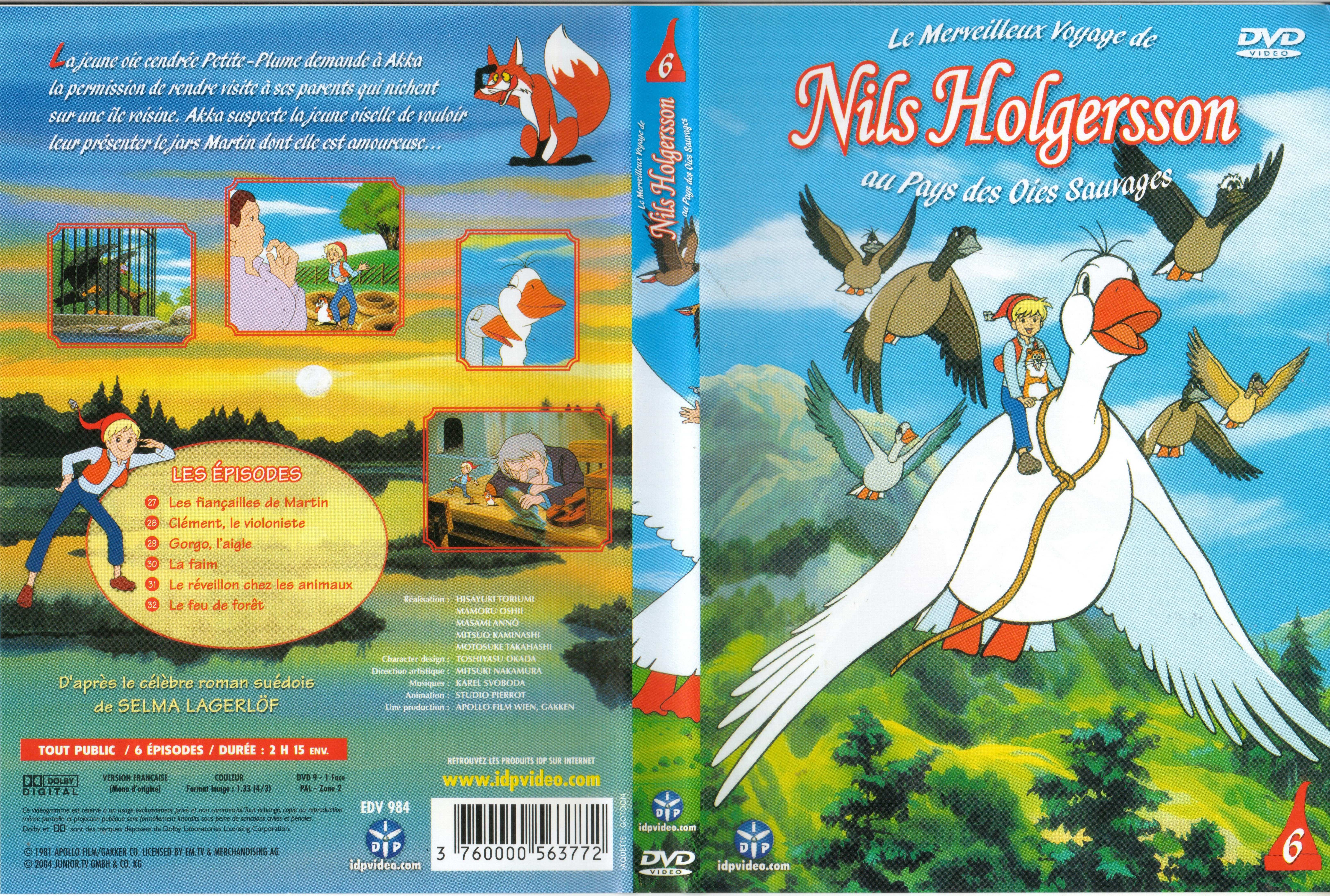 Jaquette DVD Nils Holgersson vol 06