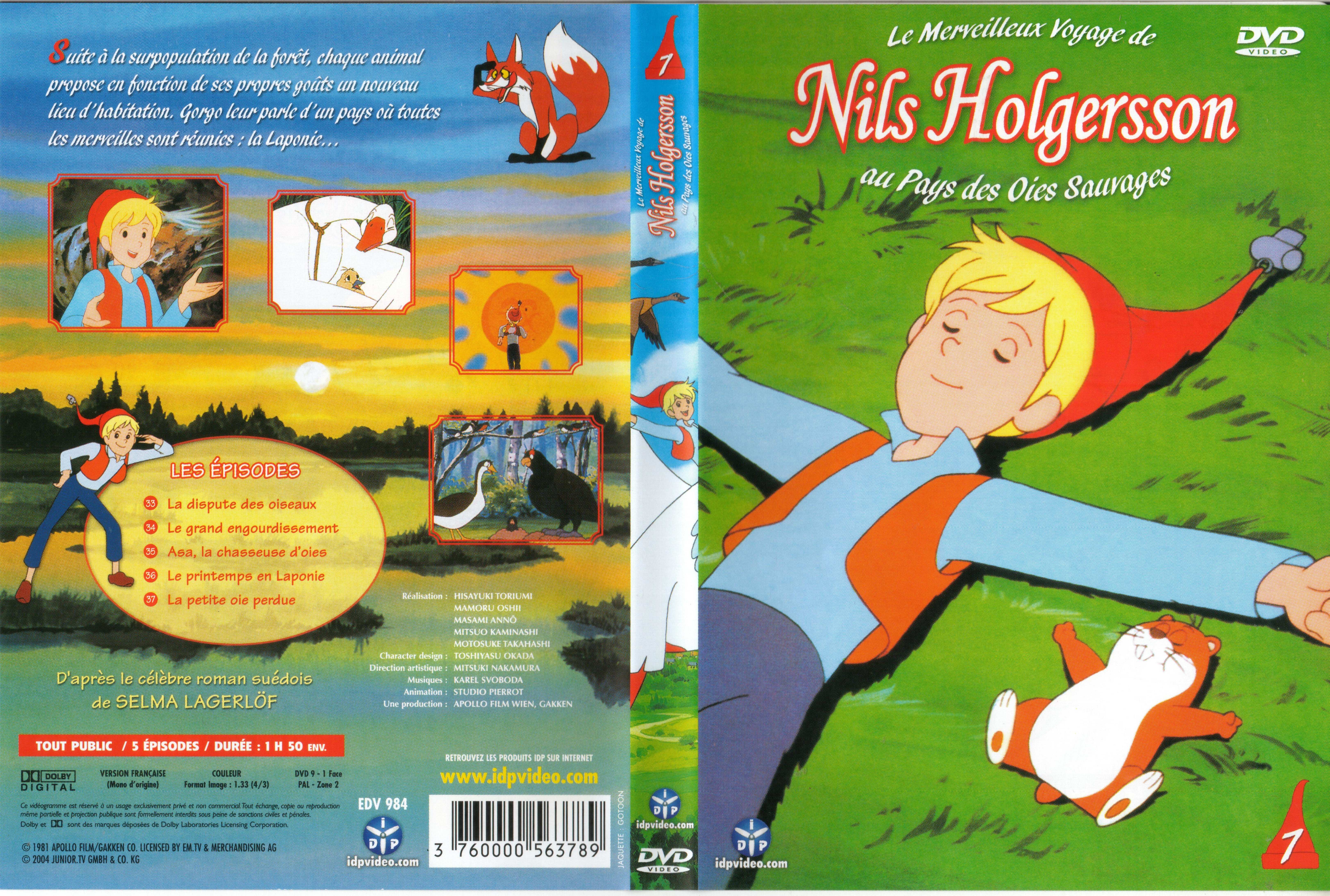 Jaquette DVD Nils Holgersson vol 07