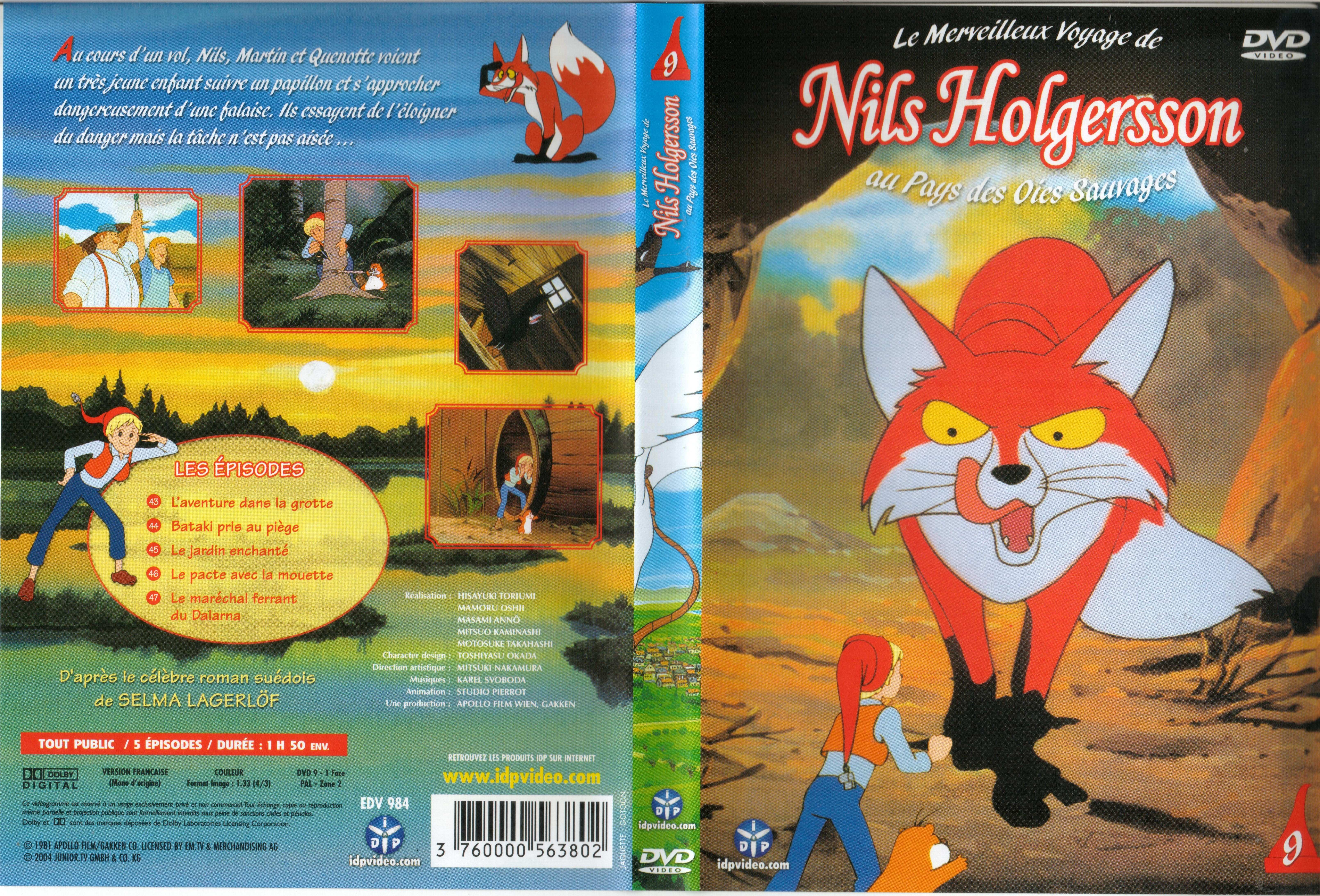Jaquette DVD Nils Holgersson vol 09